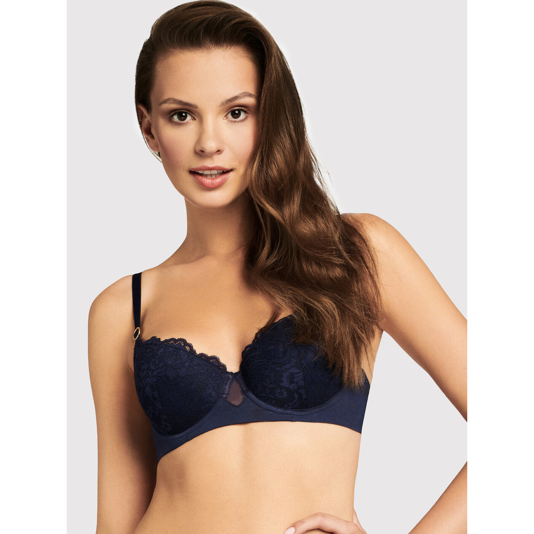 Esotiq Sutien Push-up Alice 39085 Bleumarin - Pled.ro