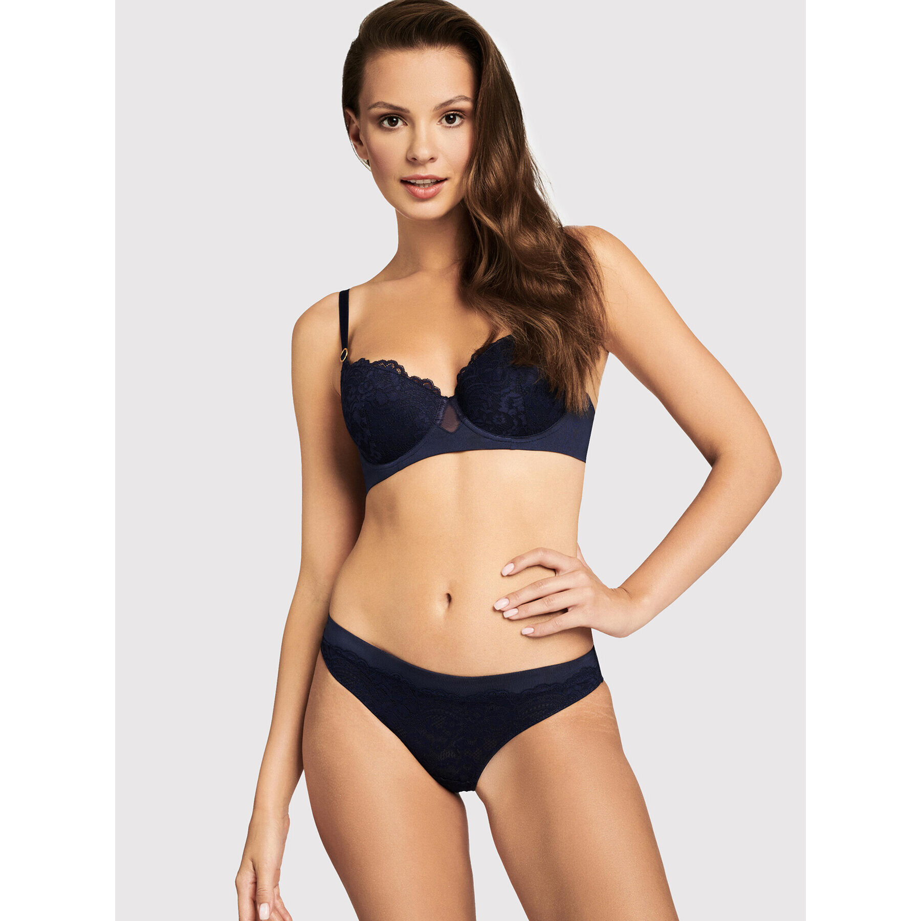 Esotiq Sutien Push-up Alice 39085 Bleumarin - Pled.ro