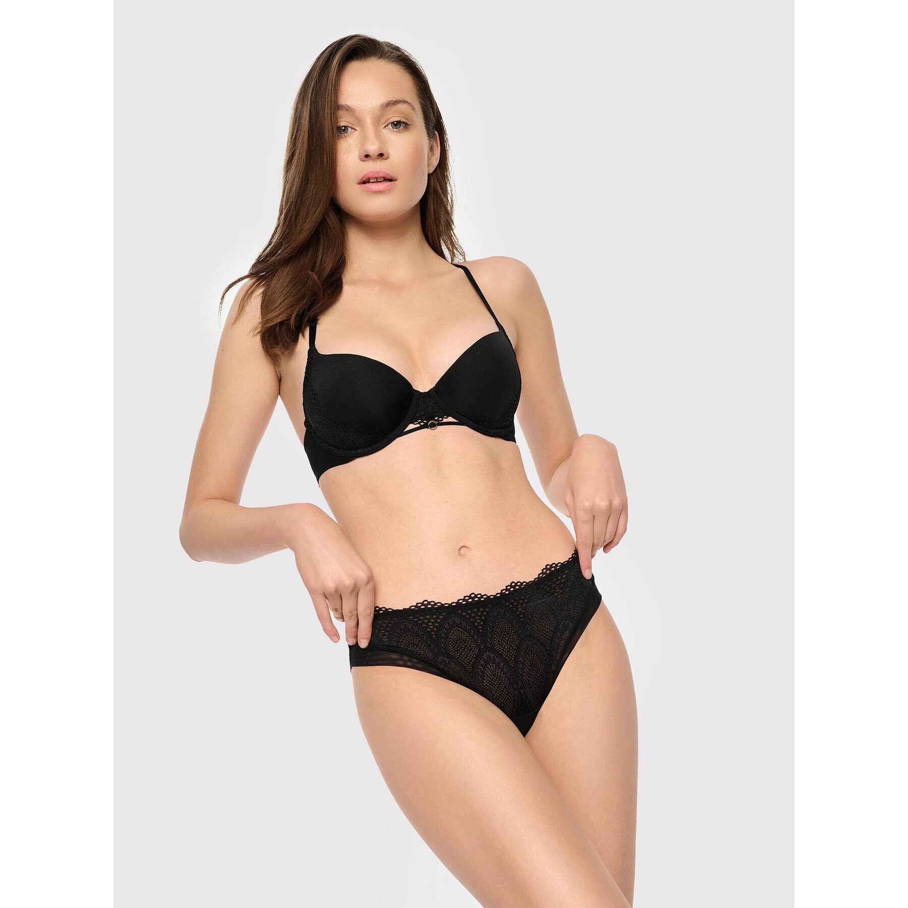 Esotiq Sutien Push-up Seoul 39521 Negru - Pled.ro