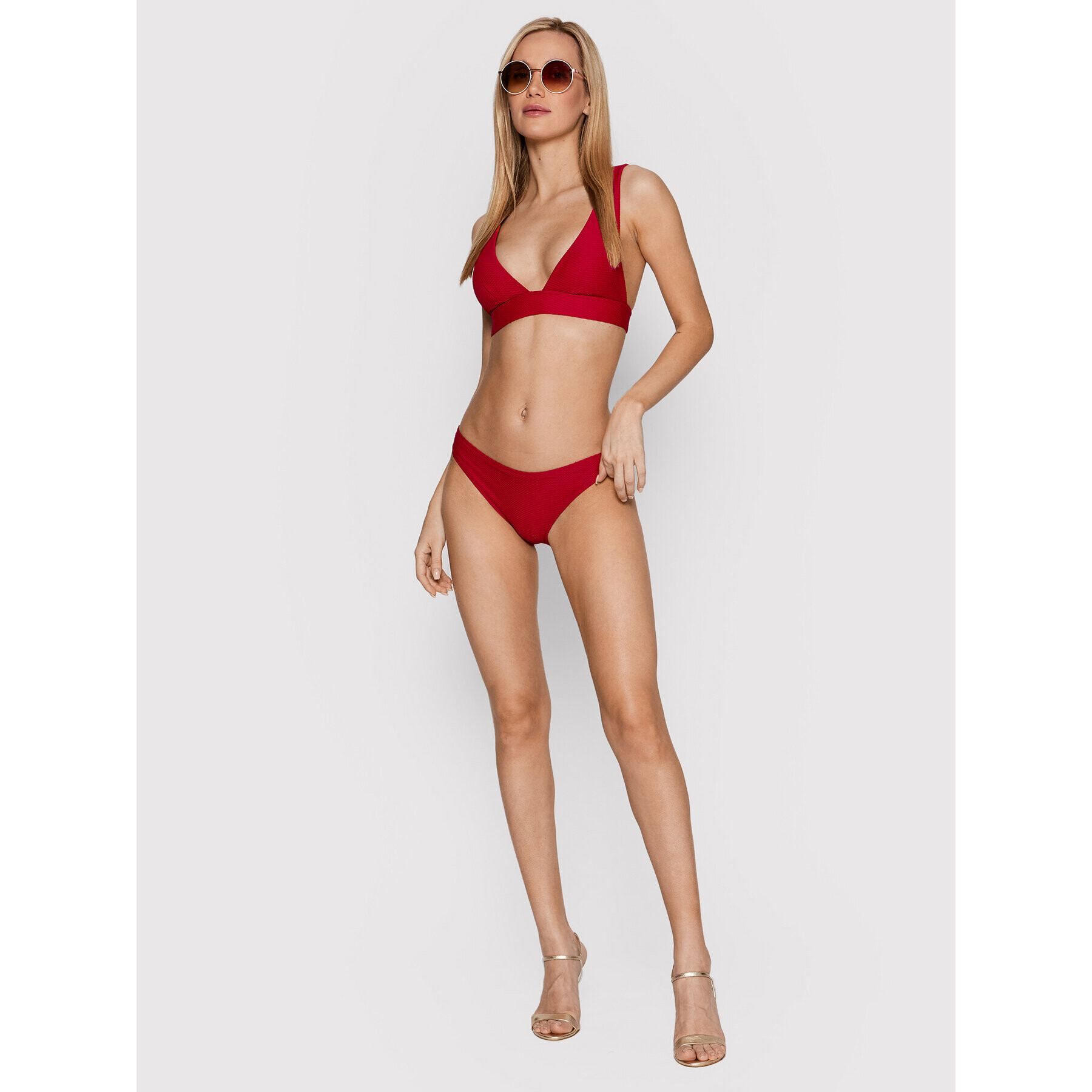 Etam Bikini partea de jos Vahine 6532372 Roșu - Pled.ro