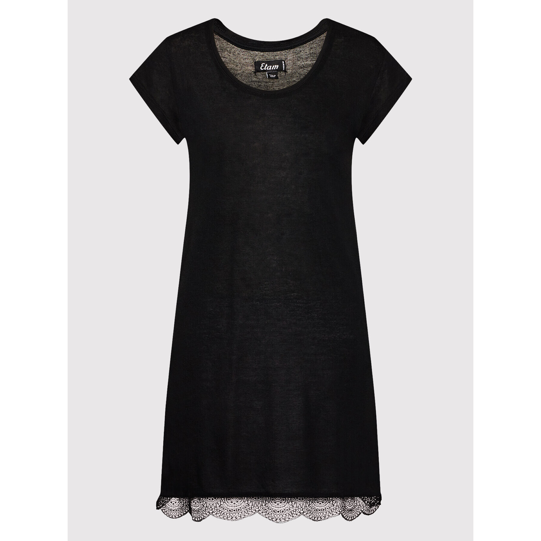 Etam Cămașă de noapte Warm Day 6485853 Negru Regular Fit - Pled.ro