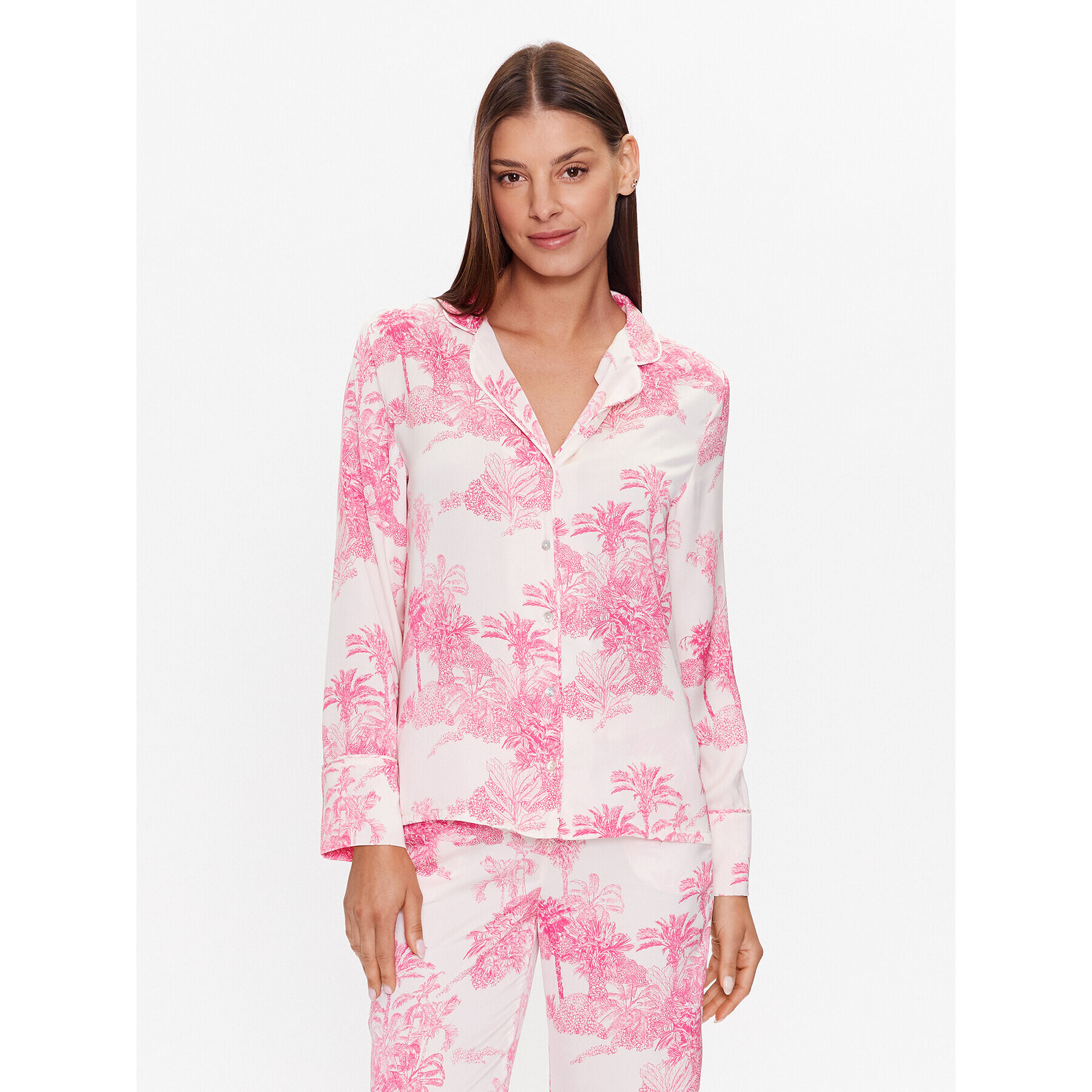 Etam Cămașă pijama 6538927 Écru Regular Fit - Pled.ro