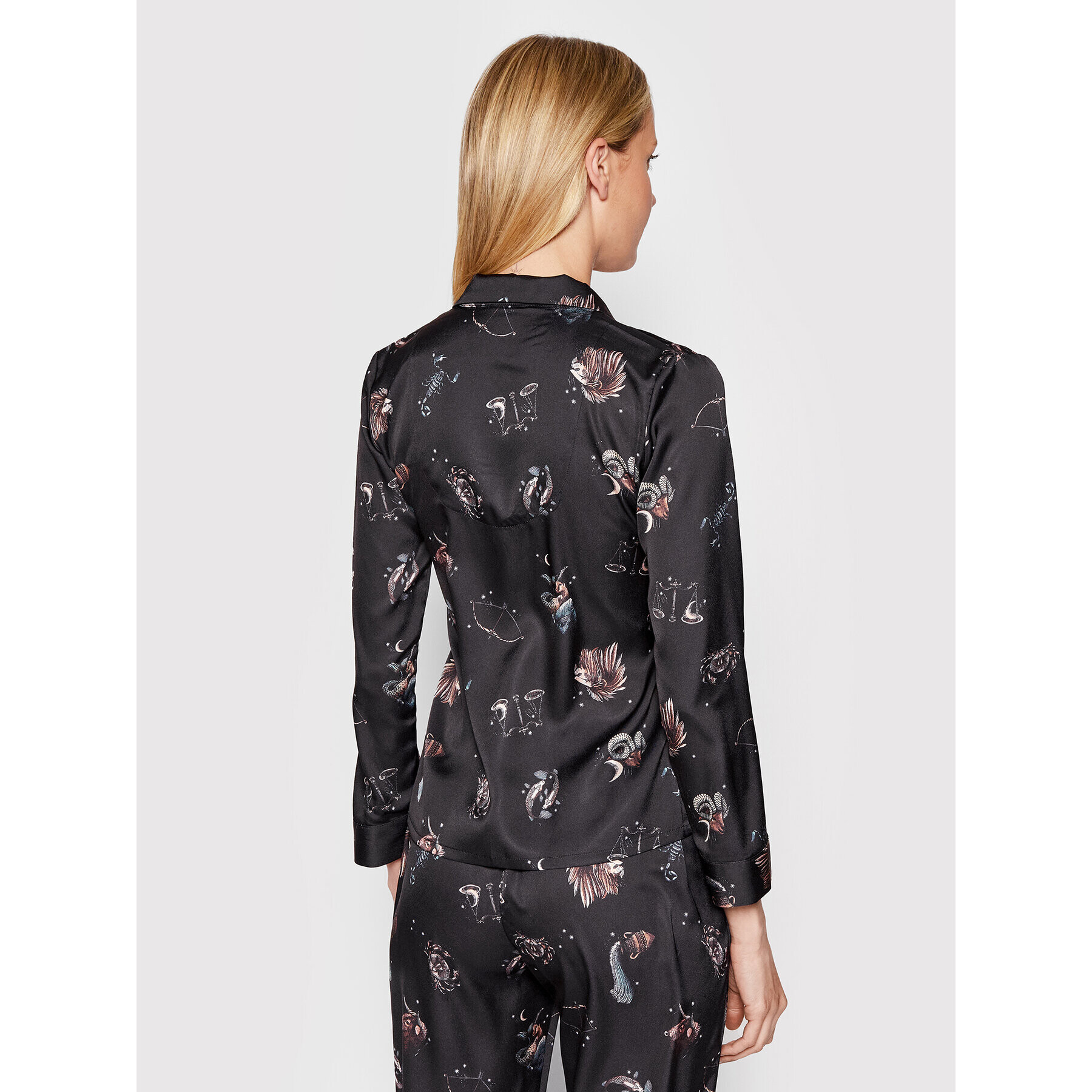 Etam Cămașă pijama Asthro 6531061 Negru Regular Fit - Pled.ro