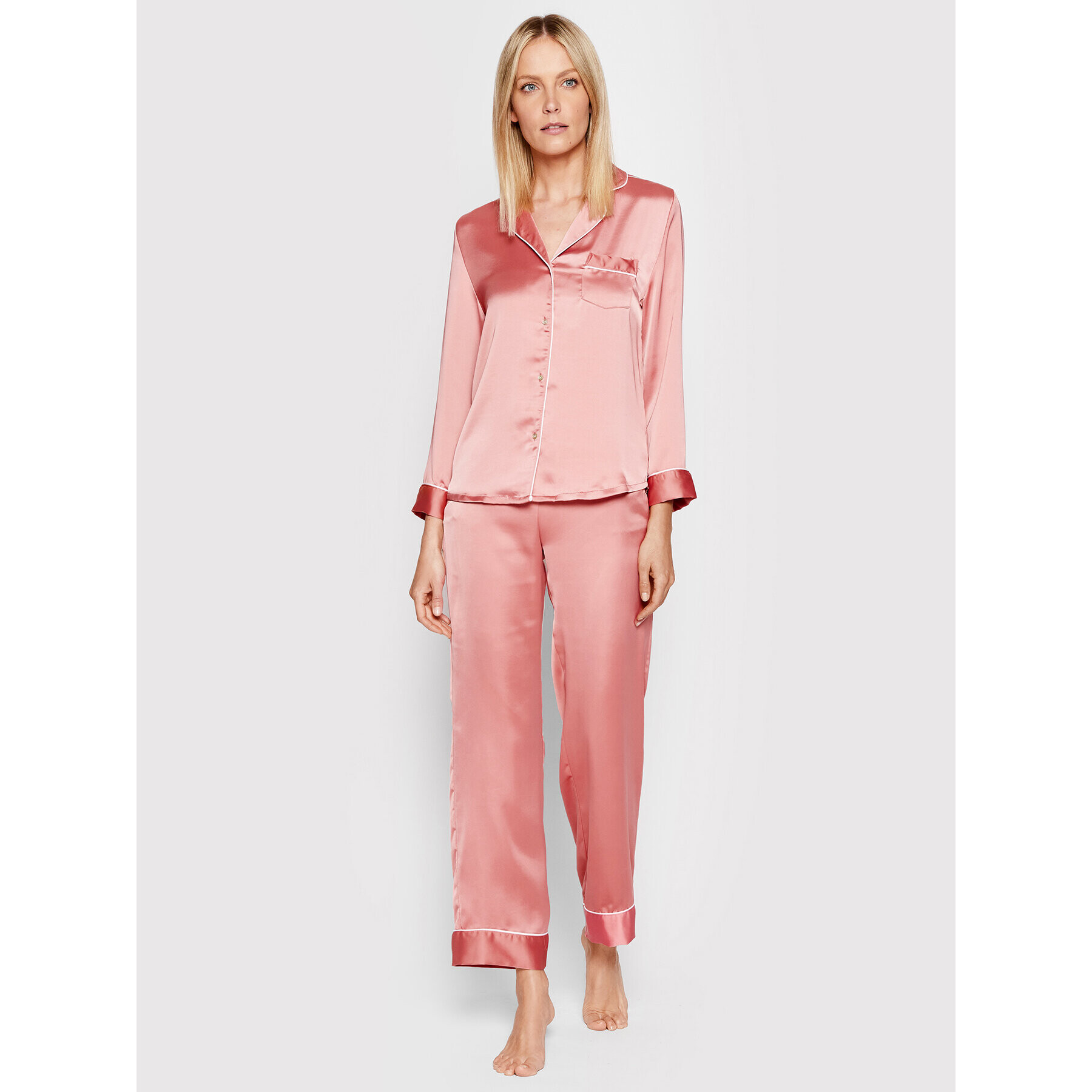 Etam Cămașă pijama Gia 6530780 Roz Regular Fit - Pled.ro