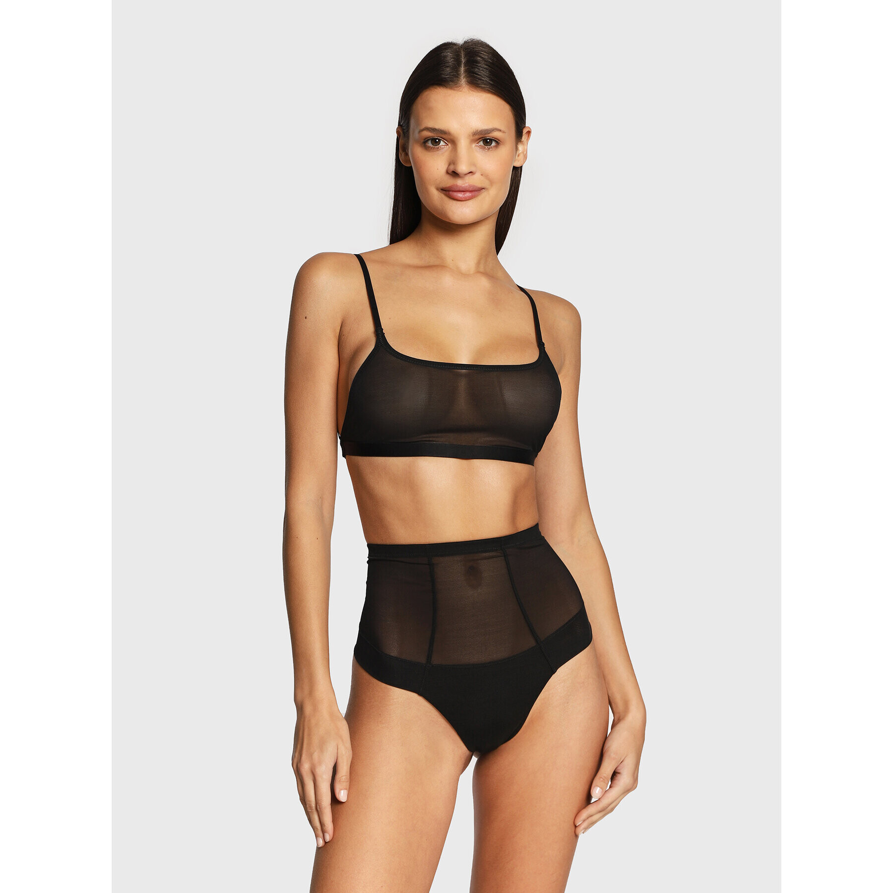 Etam Chilot tanga Mesh Control 6532871 Negru - Pled.ro