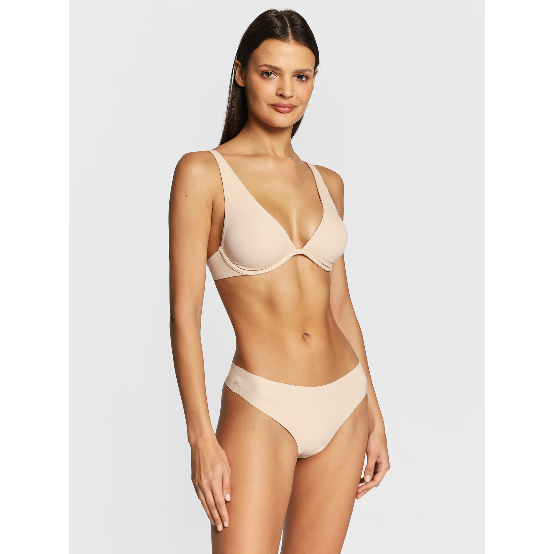 Etam Chilot tanga Pure Fit 6532150 Bej - Pled.ro