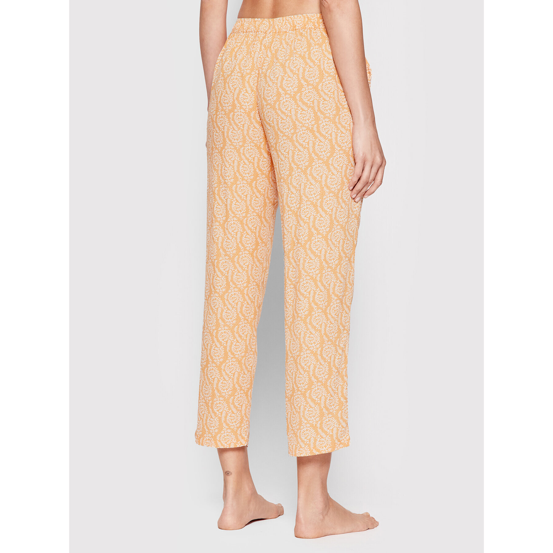 Etam Pantaloni pijama Gully 6534122 Portocaliu Regular Fit - Pled.ro