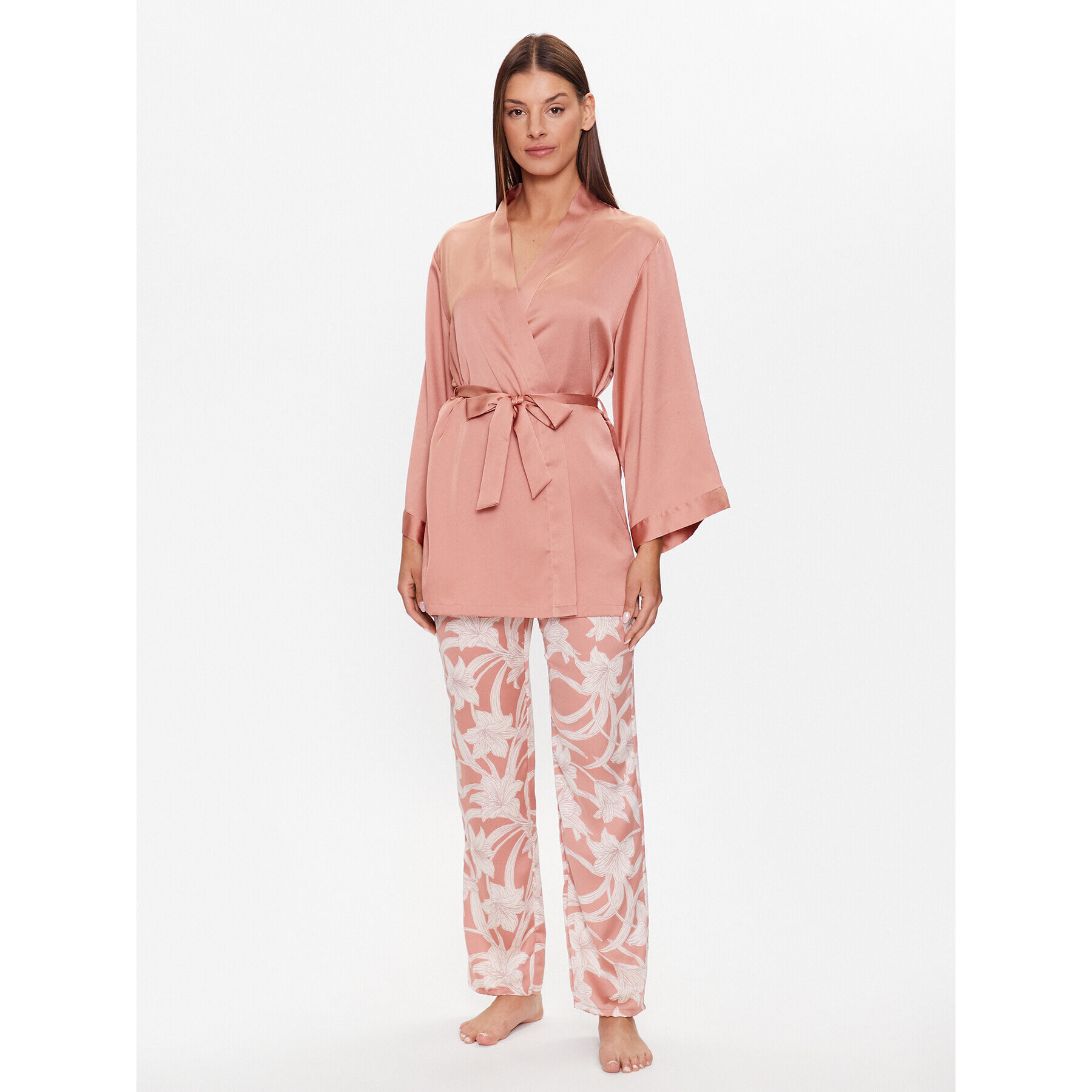 Etam Pijama 6538232 Roz Regular Fit - Pled.ro