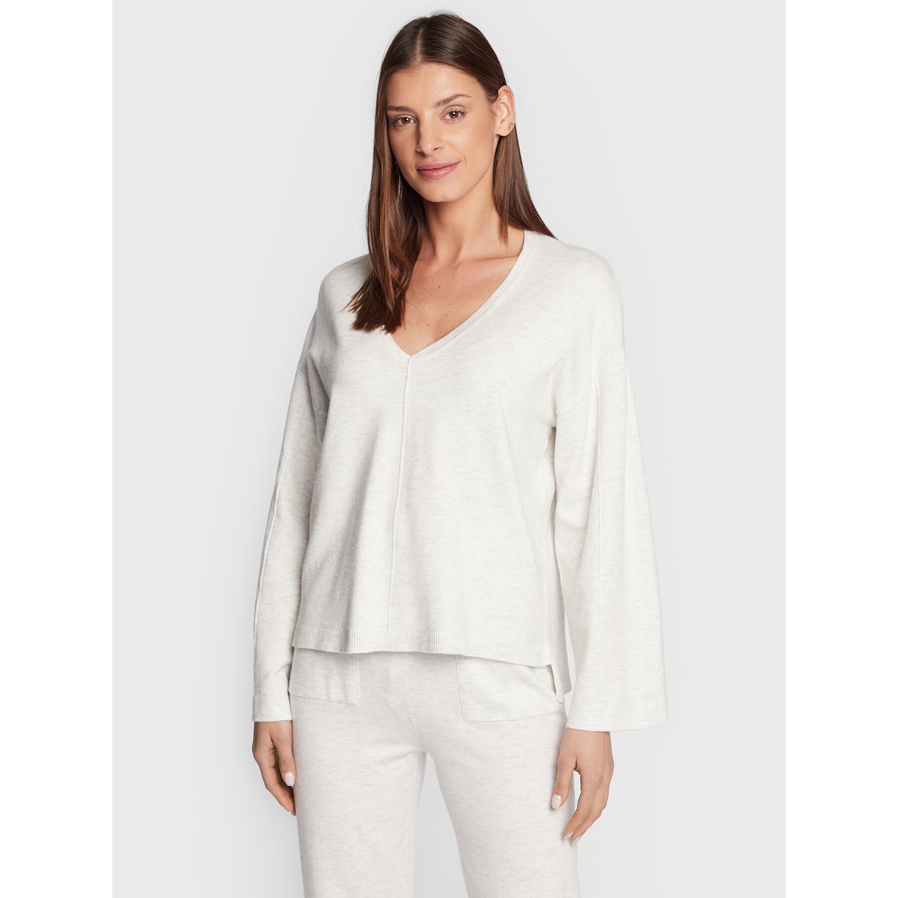 Etam Pulover Belissa 6535609 Gri Relaxed Fit - Pled.ro