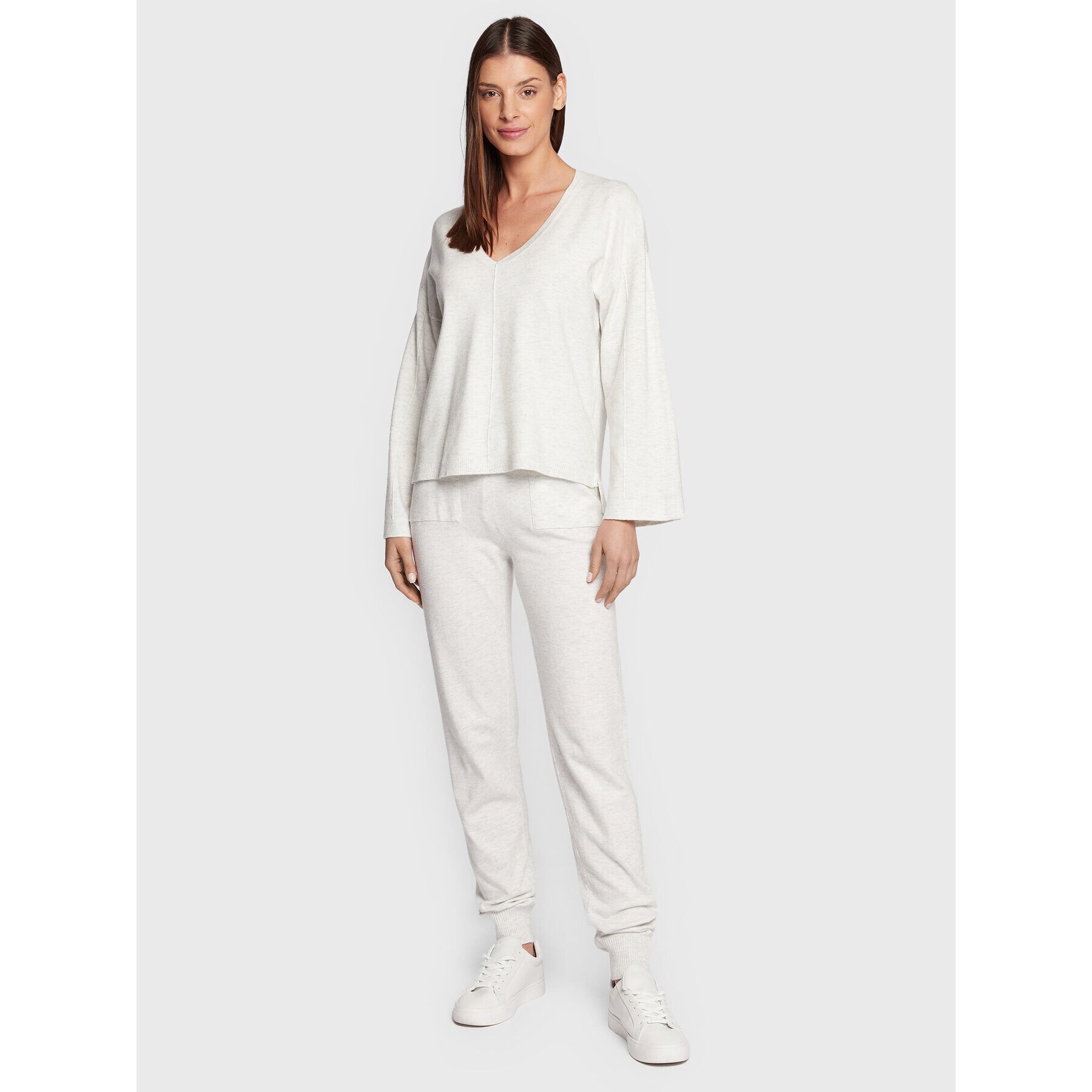 Etam Pulover Belissa 6535609 Gri Relaxed Fit - Pled.ro