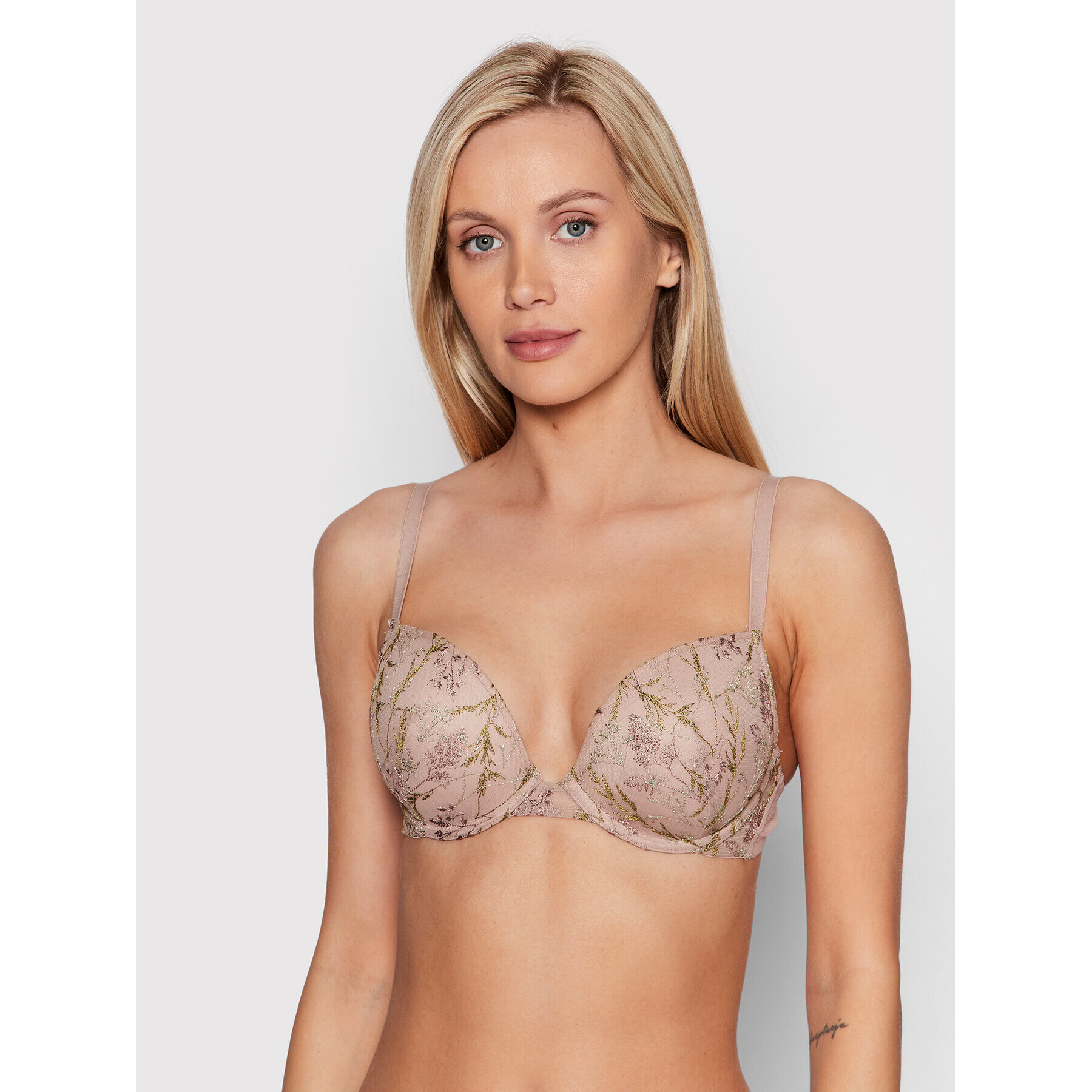 Etam Sutien cu armătură Louange Mesh 6530957 Bej - Pled.ro