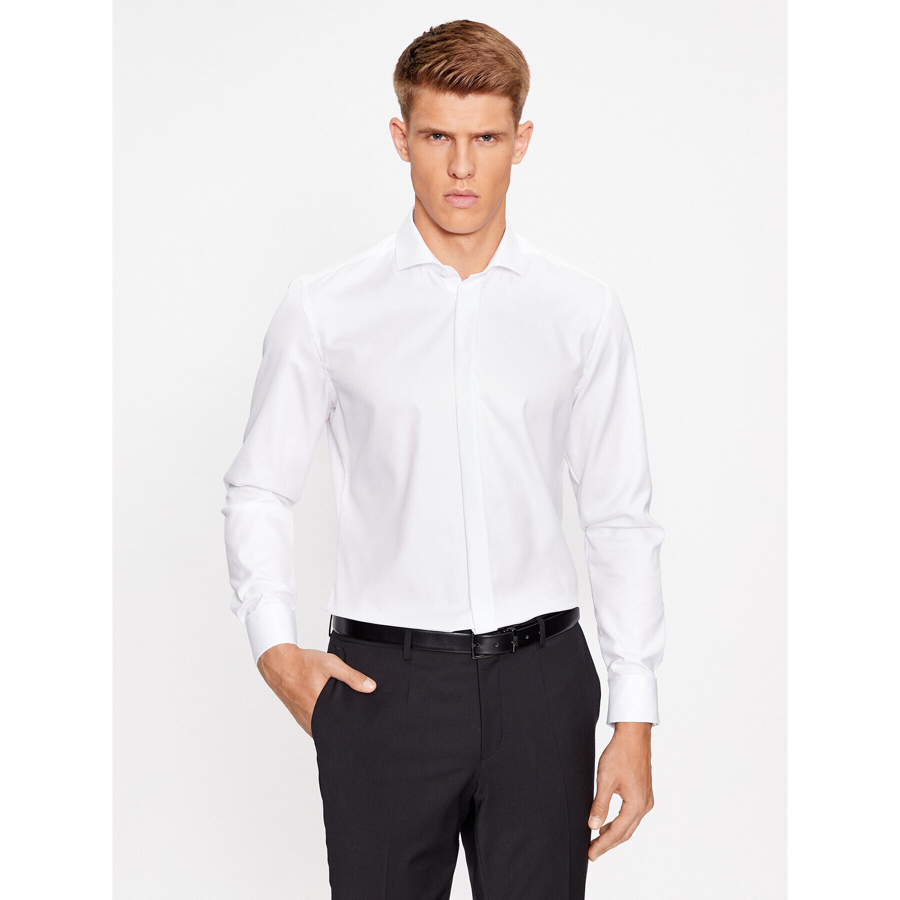 Eterna Cămașă 8817/F392 Alb Slim Fit - Pled.ro