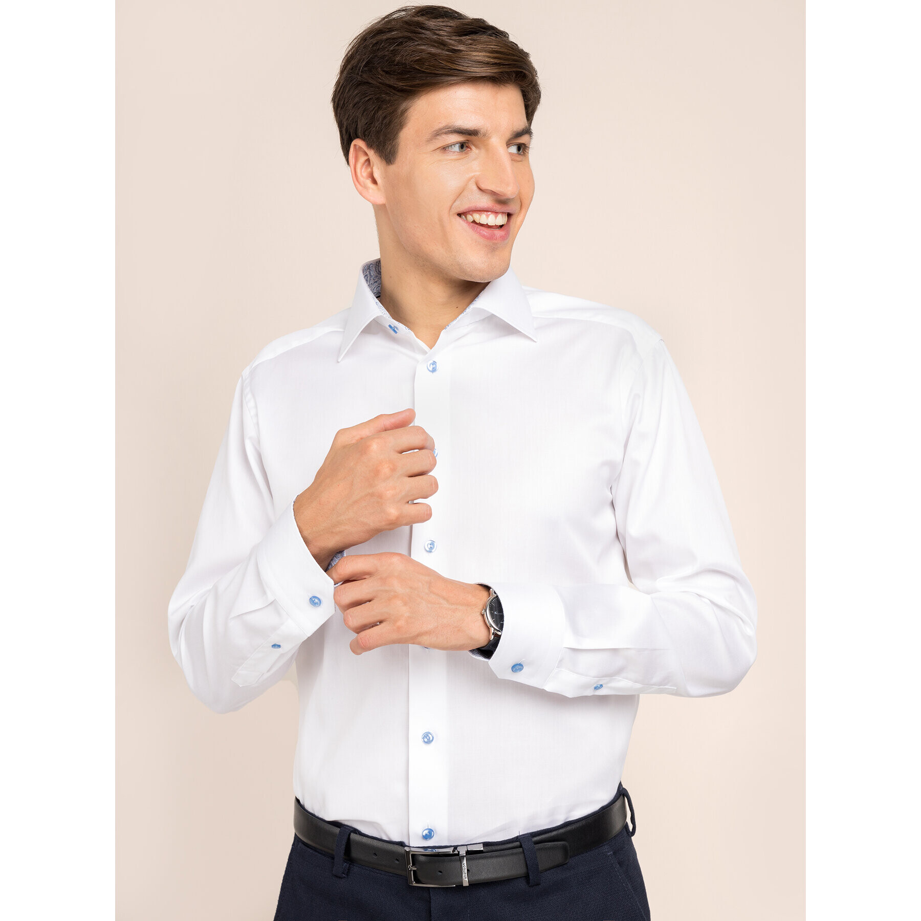 Eton Cămașă 100000474 Alb Slim Fit - Pled.ro