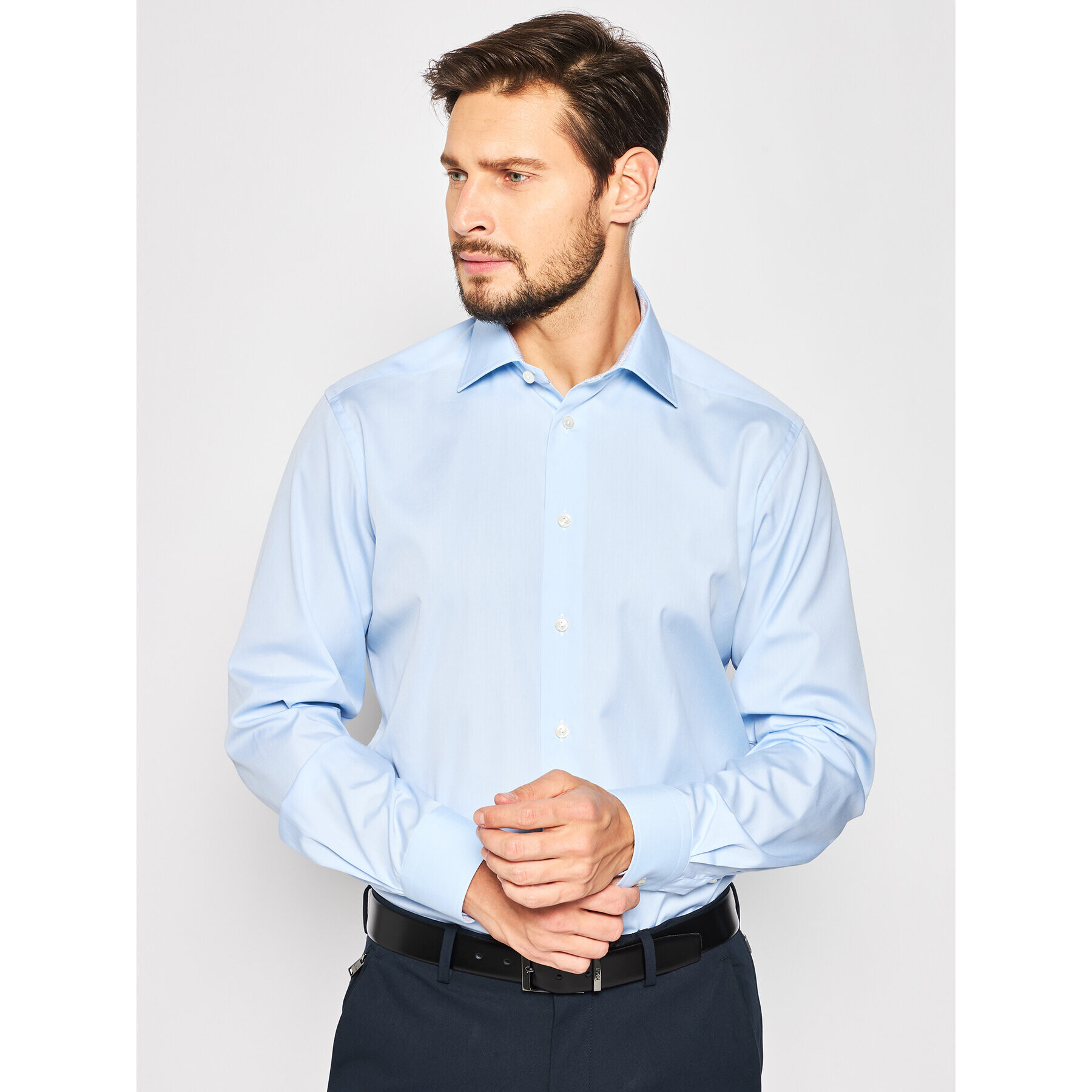 Eton Cămașă 100001386 Albastru Regular Fit - Pled.ro