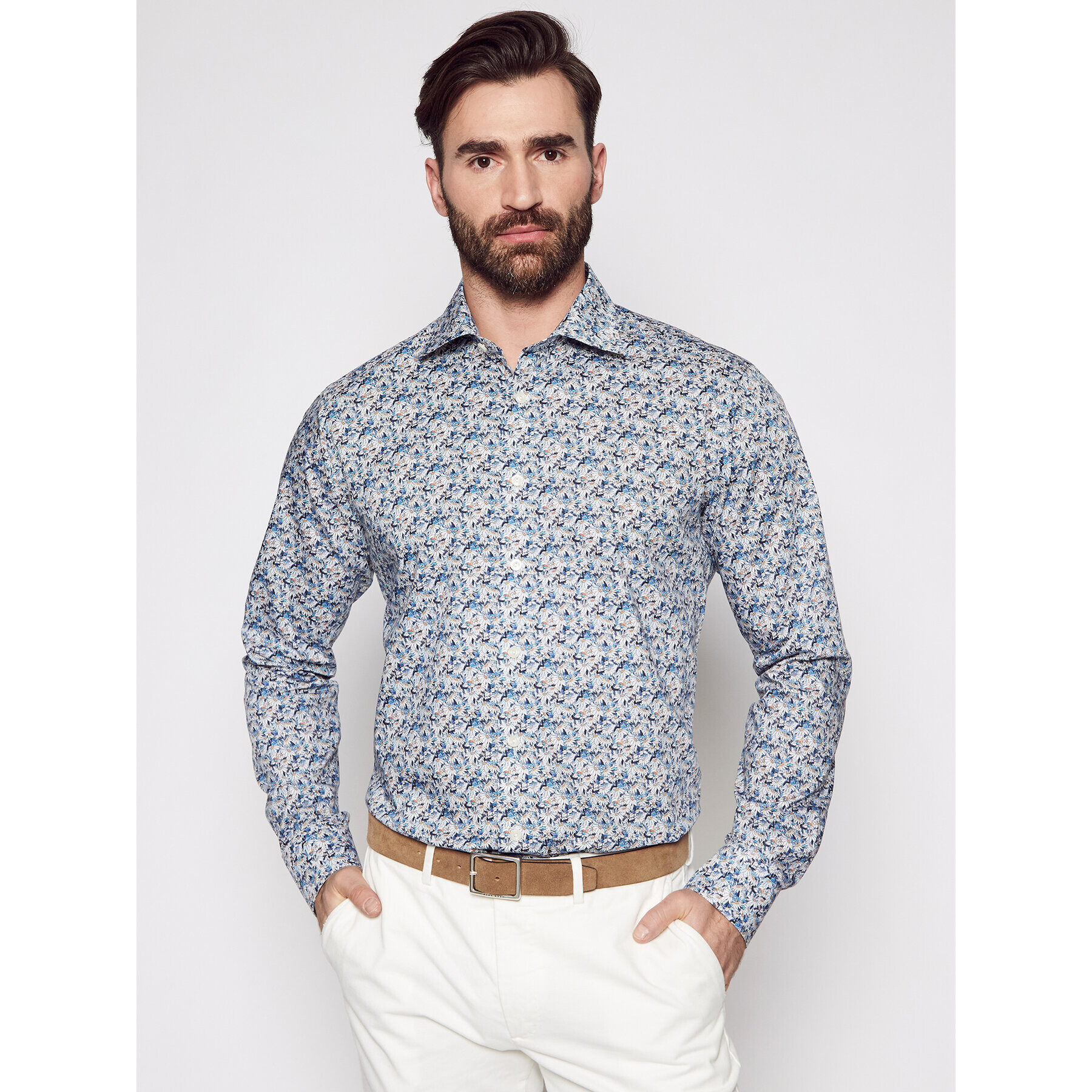 Eton Cămașă 100002213 Albastru Slim Fit - Pled.ro