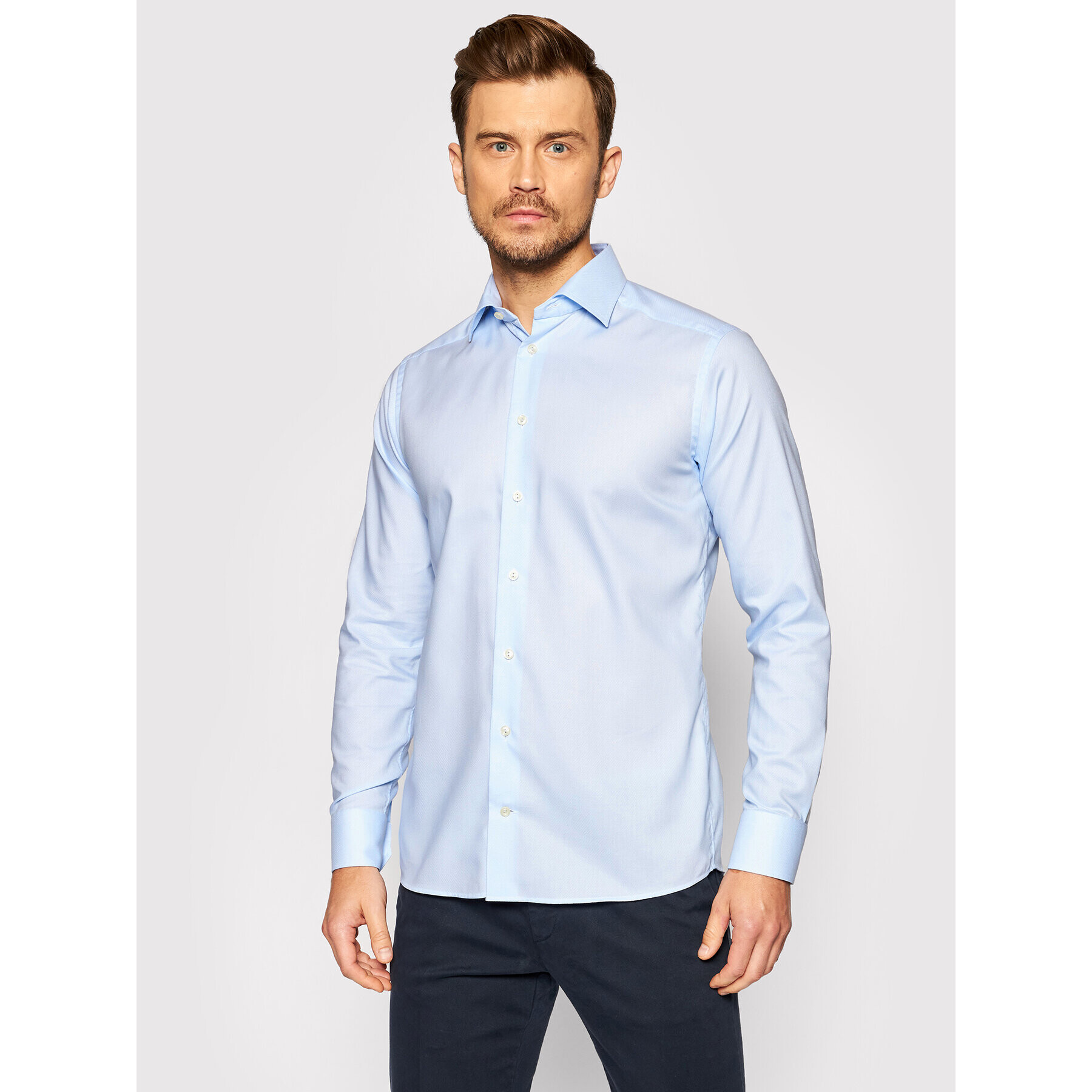 Eton Cămașă 100002451 Albastru Slim Fit - Pled.ro