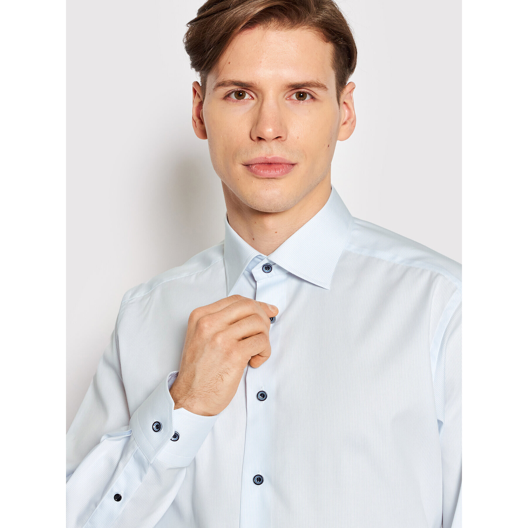 Eton Cămașă 100003379 Albastru Regular Fit - Pled.ro