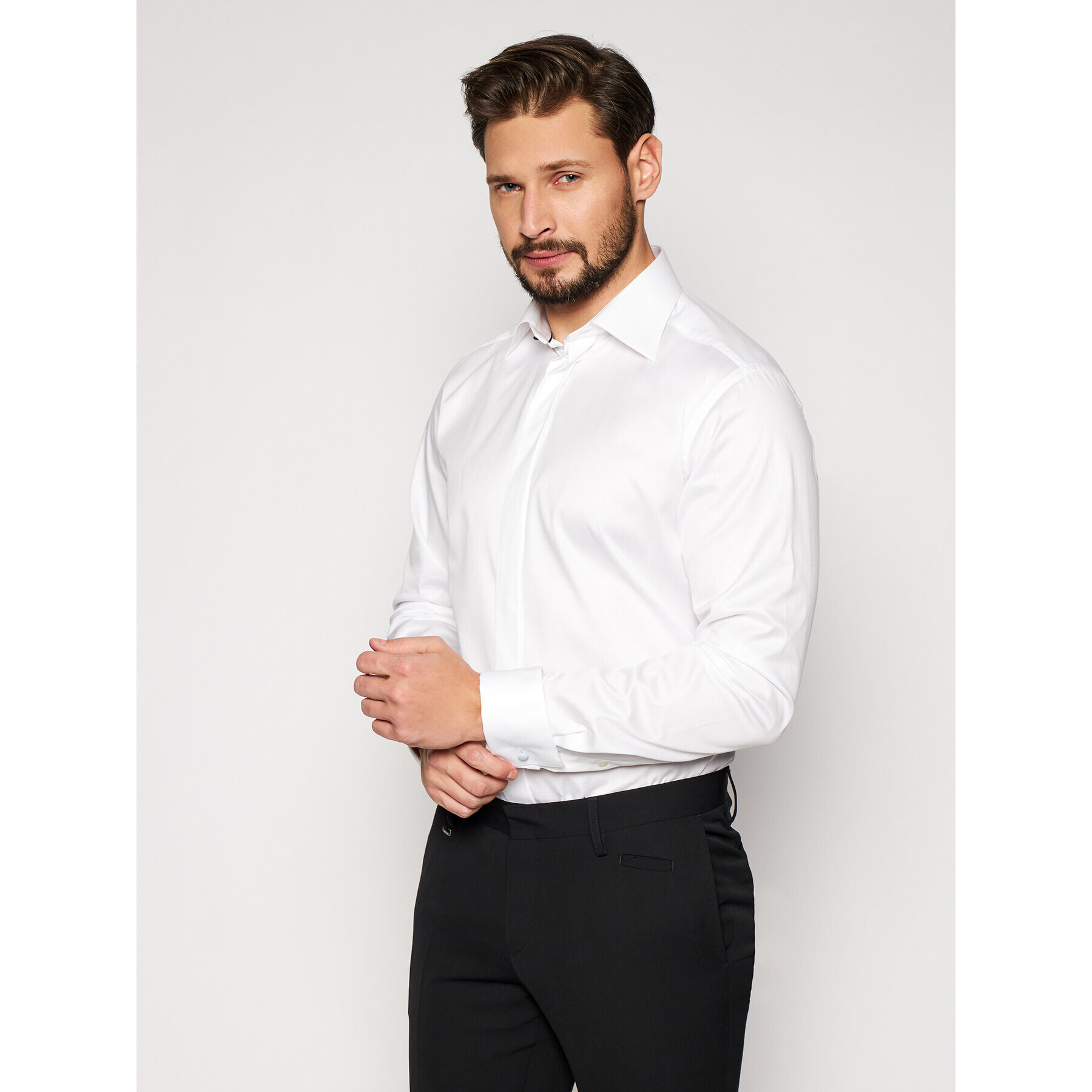 Eton Cămașă 300070318 Alb Slim Fit - Pled.ro