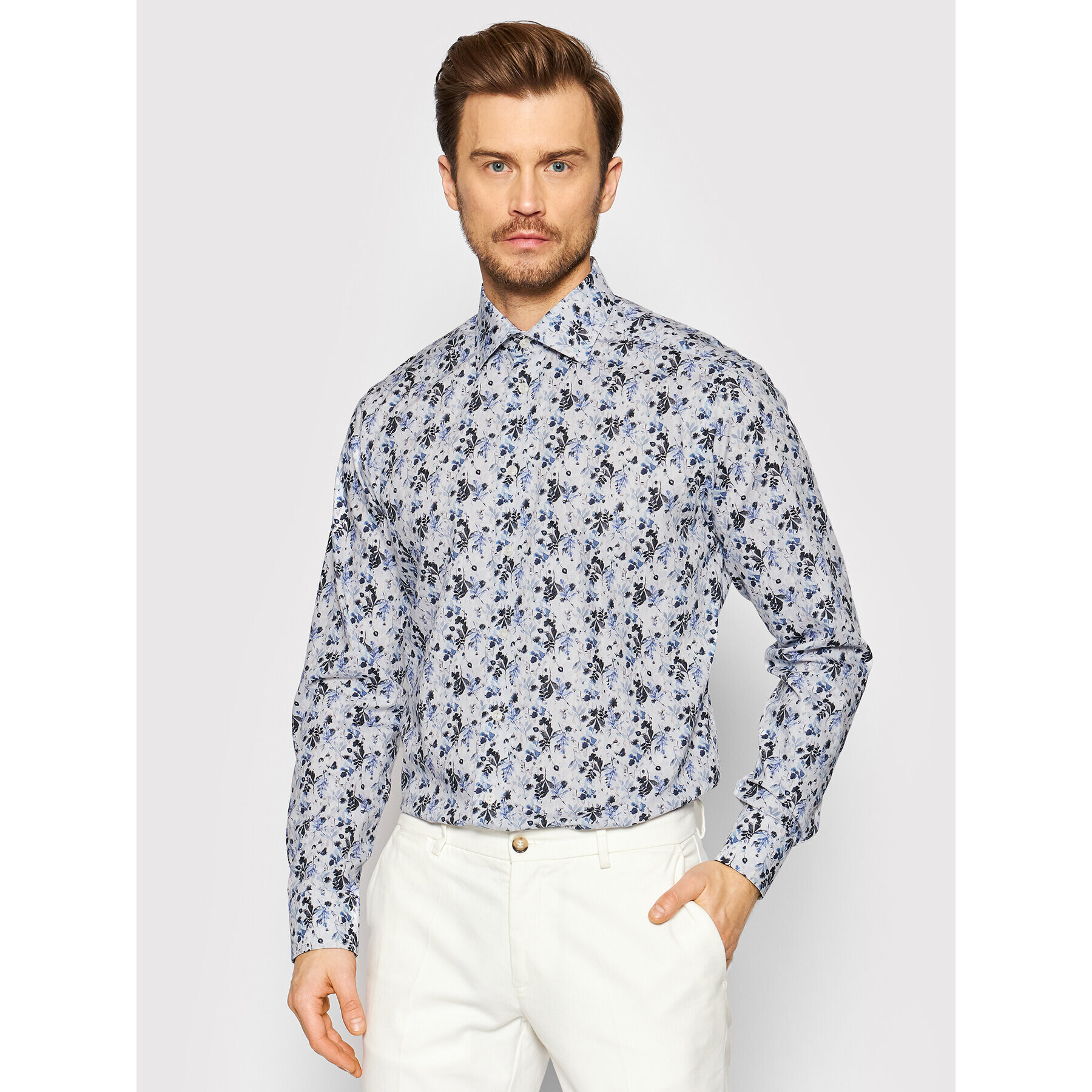 Eton Cămașă 100003263 Albastru Slim Fit - Pled.ro