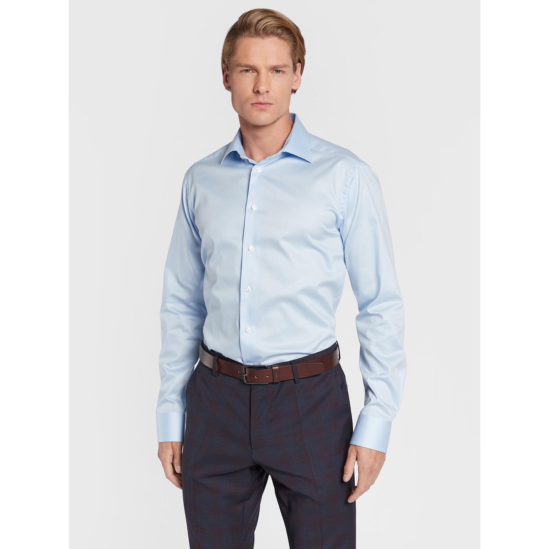 Eton Cămașă 100003710 Albastru Slim Fit - Pled.ro