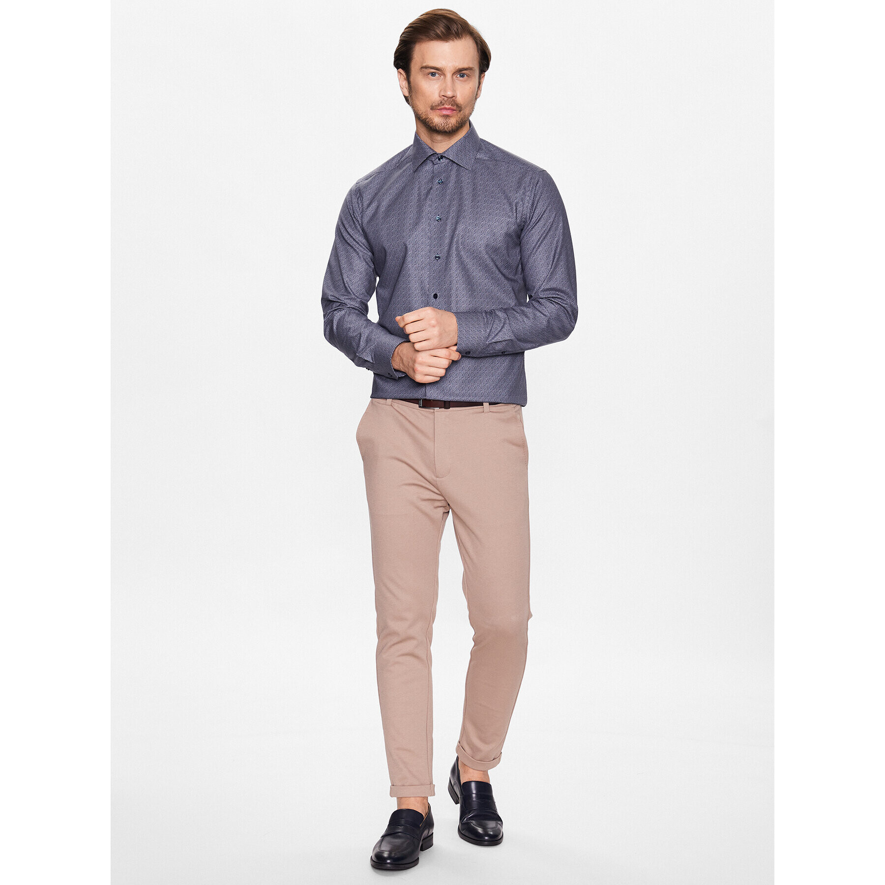 Eton Cămașă 100003873 Bleumarin Slim Fit - Pled.ro