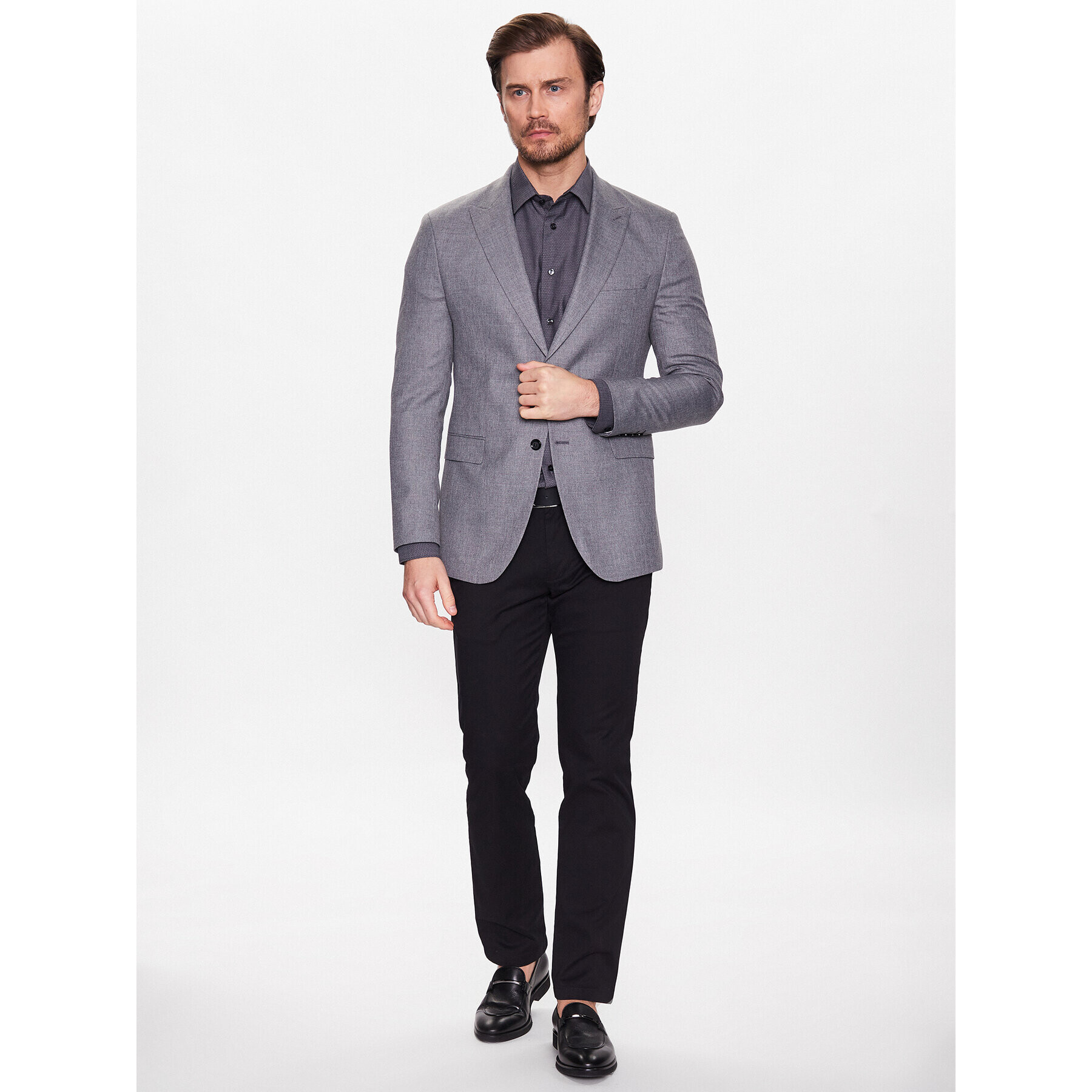 Eton Cămașă 100003977 Negru Slim Fit - Pled.ro