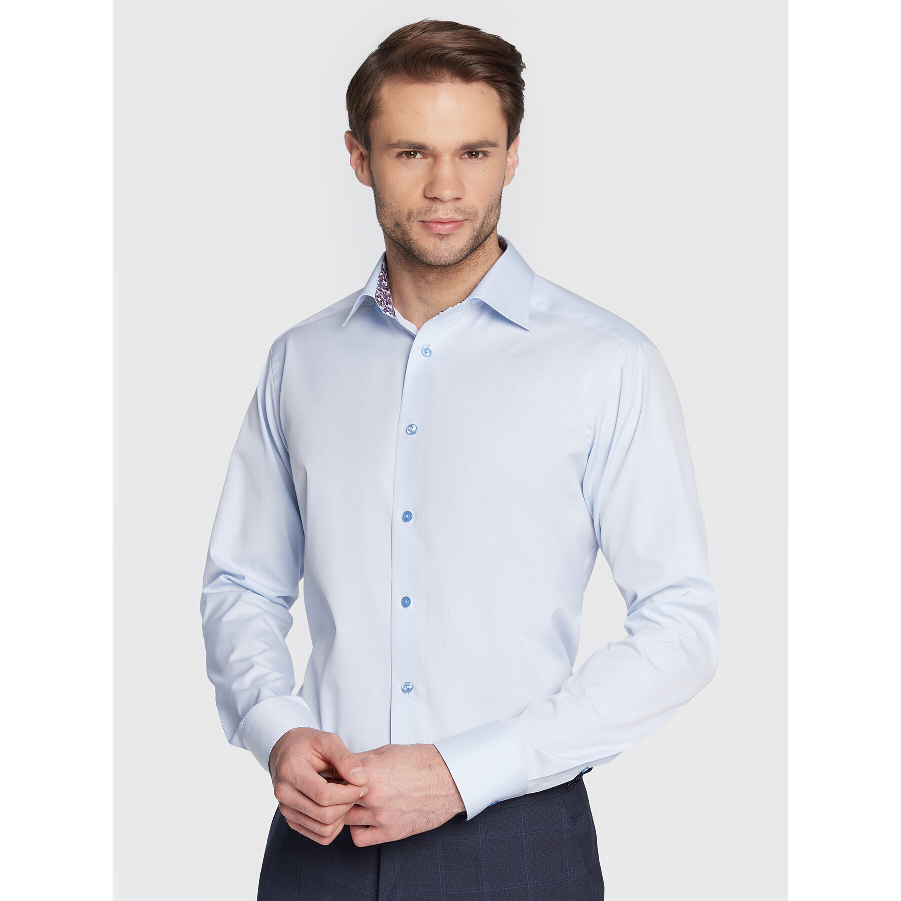 Eton Cămașă 100004052 Albastru Slim Fit - Pled.ro