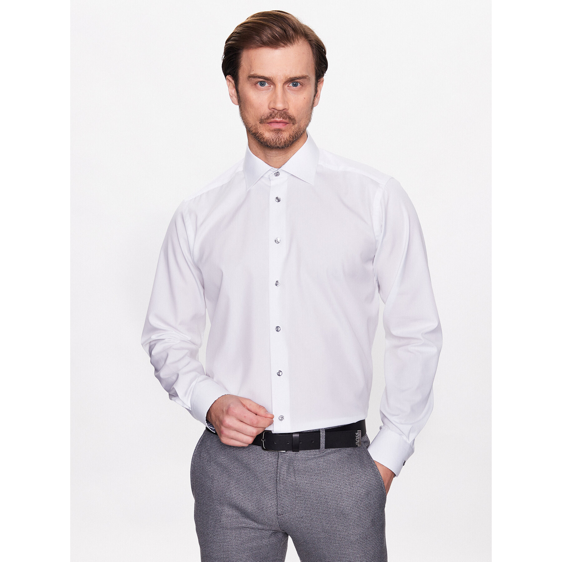 Eton Cămașă 100004054 Alb Contemporary Fit - Pled.ro