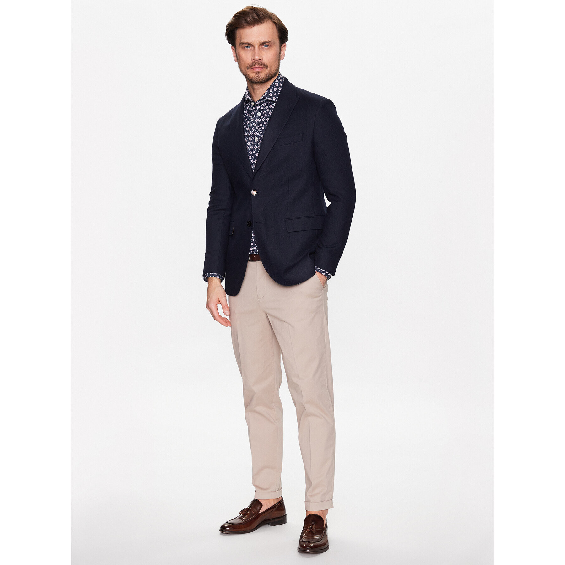 Eton Cămașă 100004174 Bleumarin Slim Fit - Pled.ro