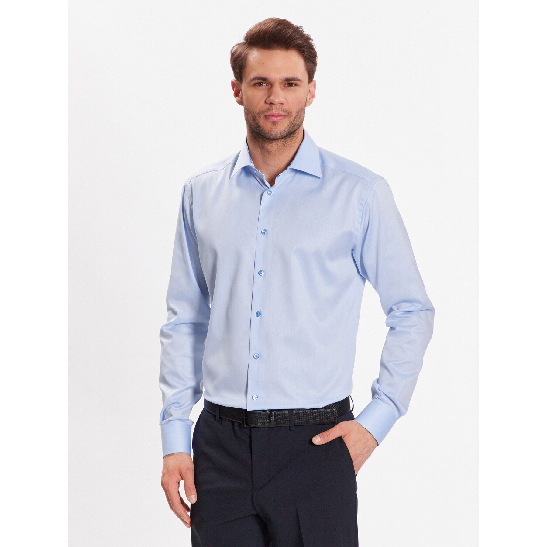 Eton Cămașă 100004298 Albastru Slim Fit - Pled.ro