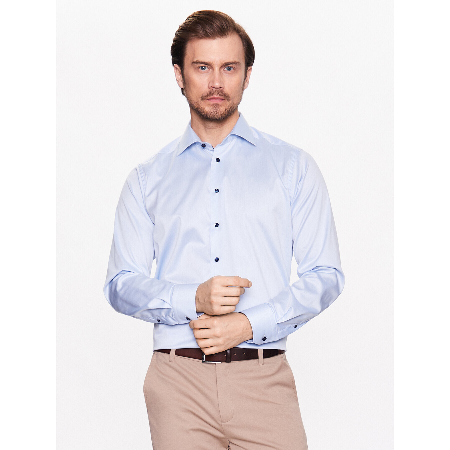 Eton Cămașă 100004650 Albastru Regular Fit - Pled.ro