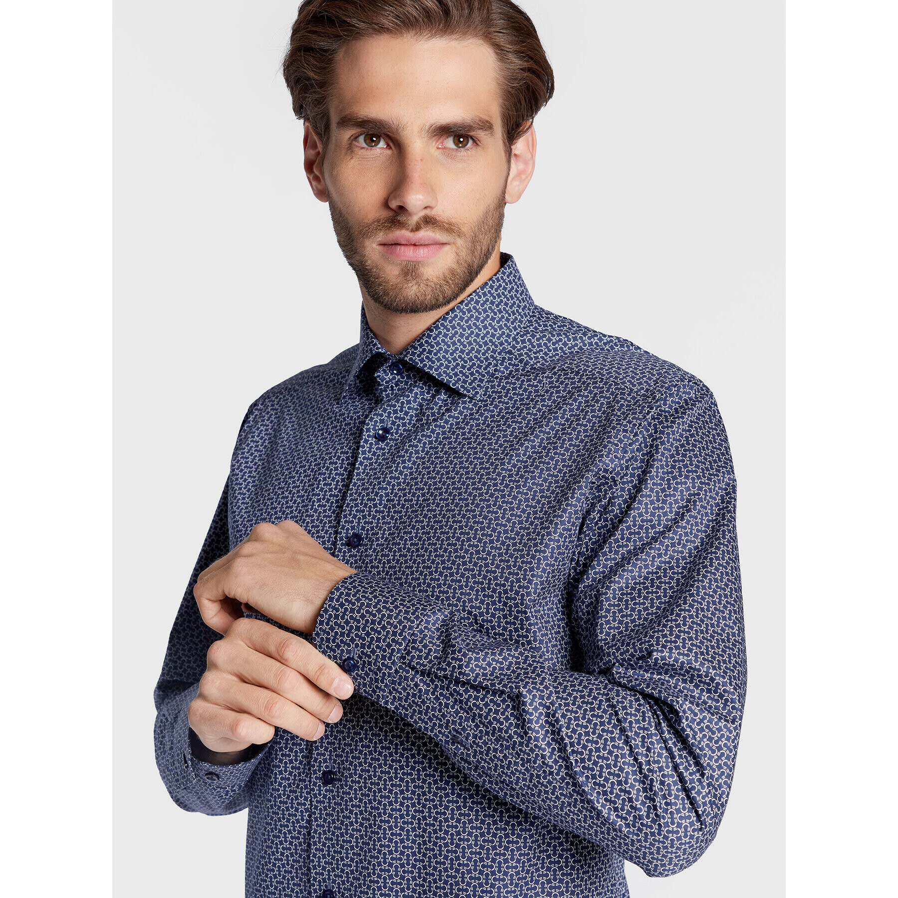 Eton Cămașă 100003549 Bleumarin Slim Fit - Pled.ro