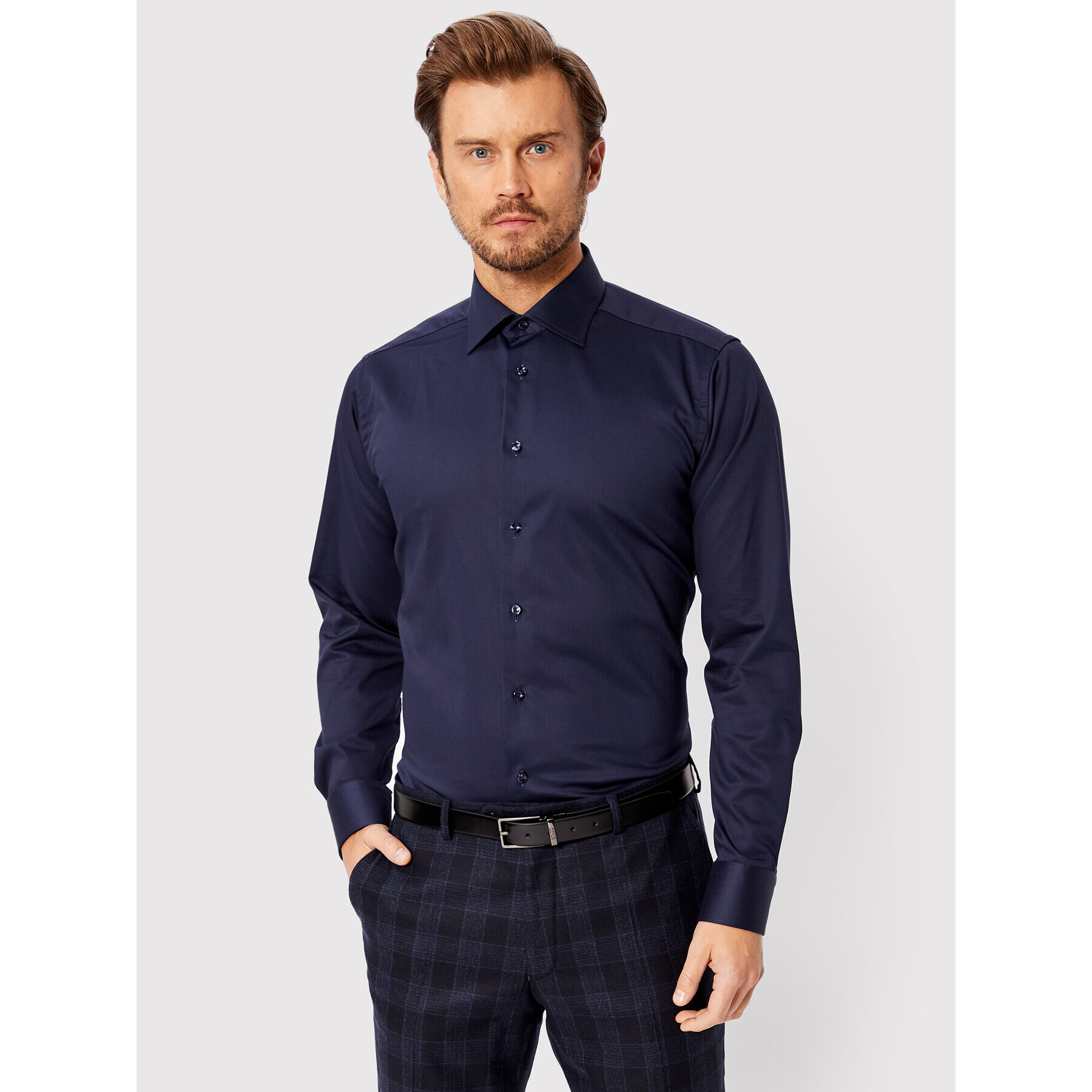 Eton Cămașă 100003710 Bleumarin Slim Fit - Pled.ro