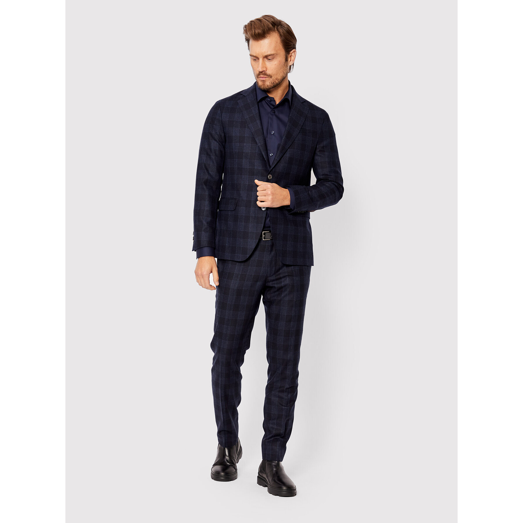 Eton Cămașă 100003710 Bleumarin Slim Fit - Pled.ro