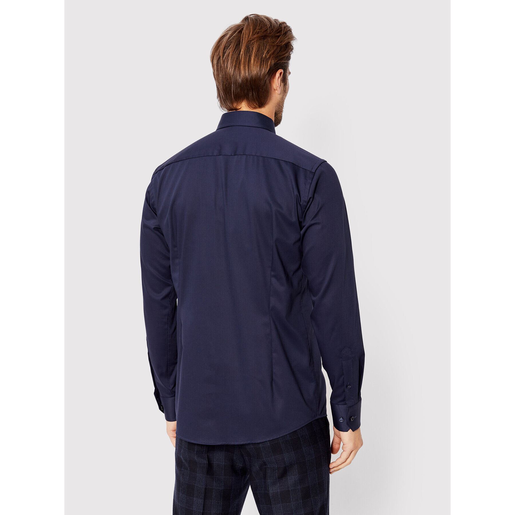 Eton Cămașă 100003710 Bleumarin Slim Fit - Pled.ro