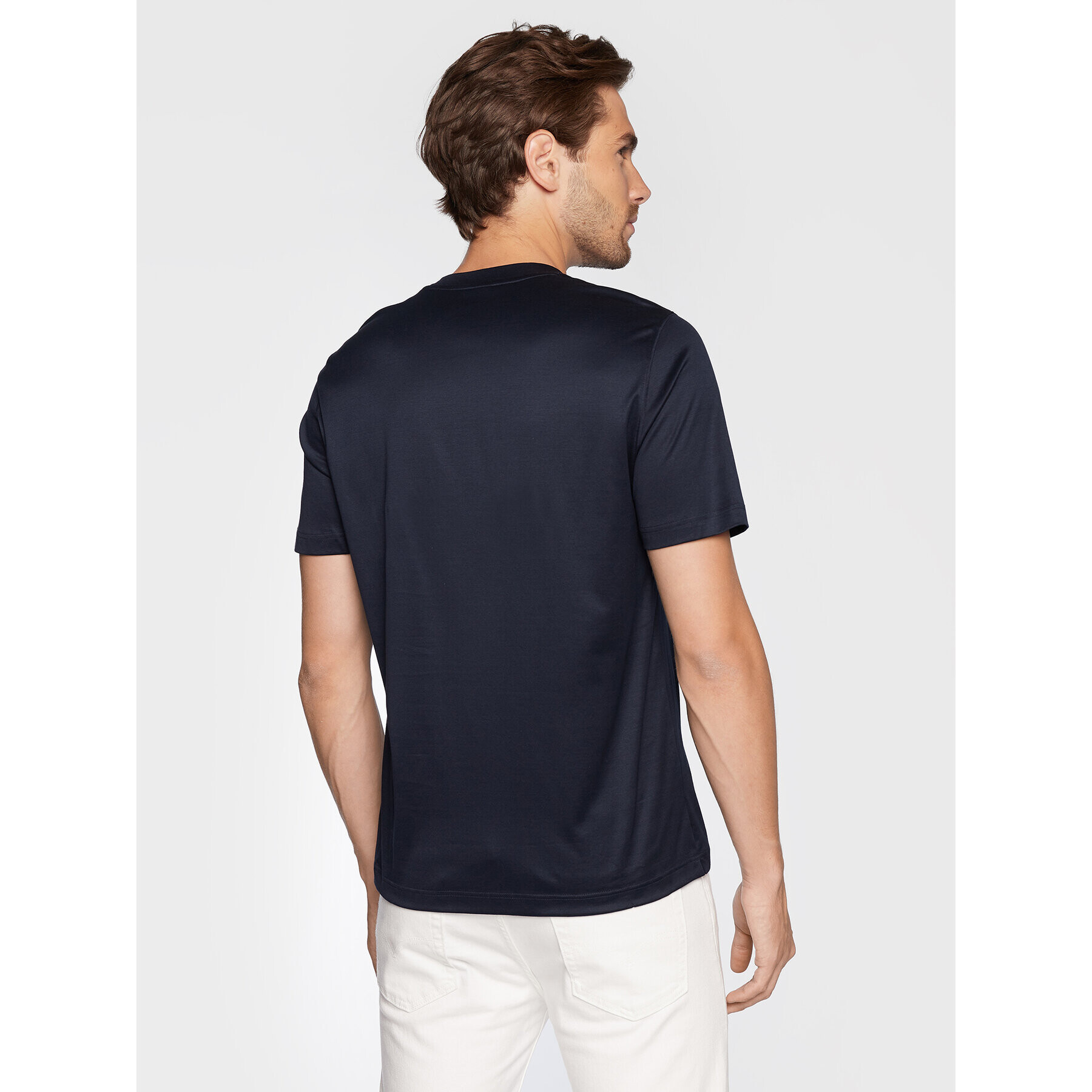 Eton Tricou 100002356 Bleumarin Slim Fit - Pled.ro