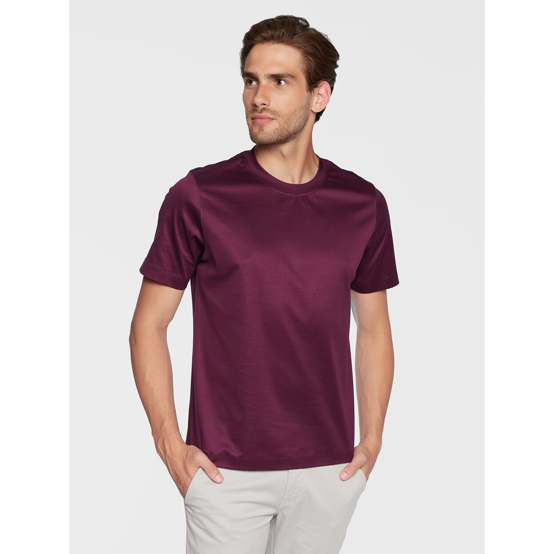 Eton Tricou 100002356 Violet Slim Fit - Pled.ro