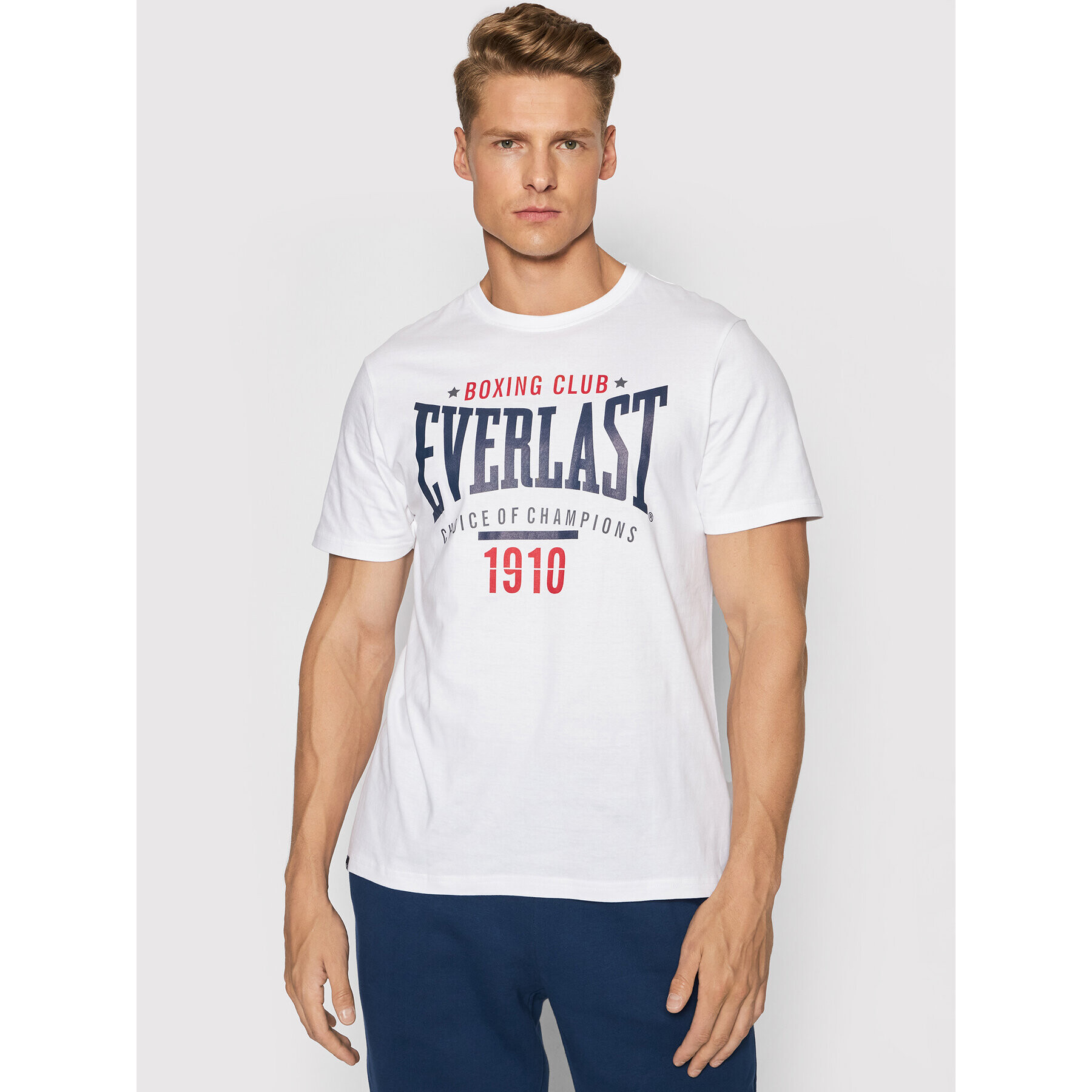 Everlast Tricou 2012793-01 Alb Regular Fit - Pled.ro