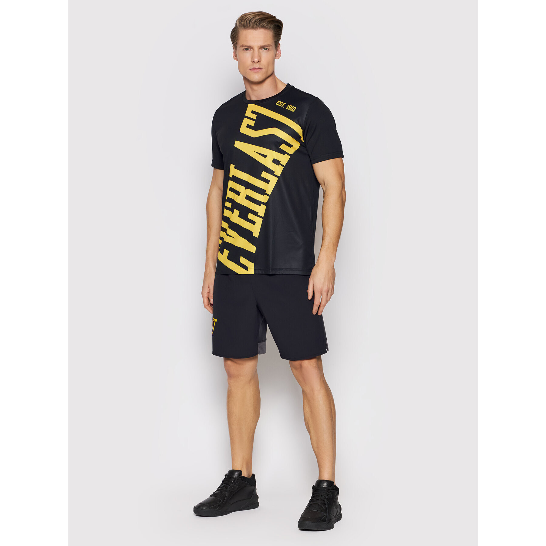 Everlast Tricou 874010-60 Negru Regular Fit - Pled.ro