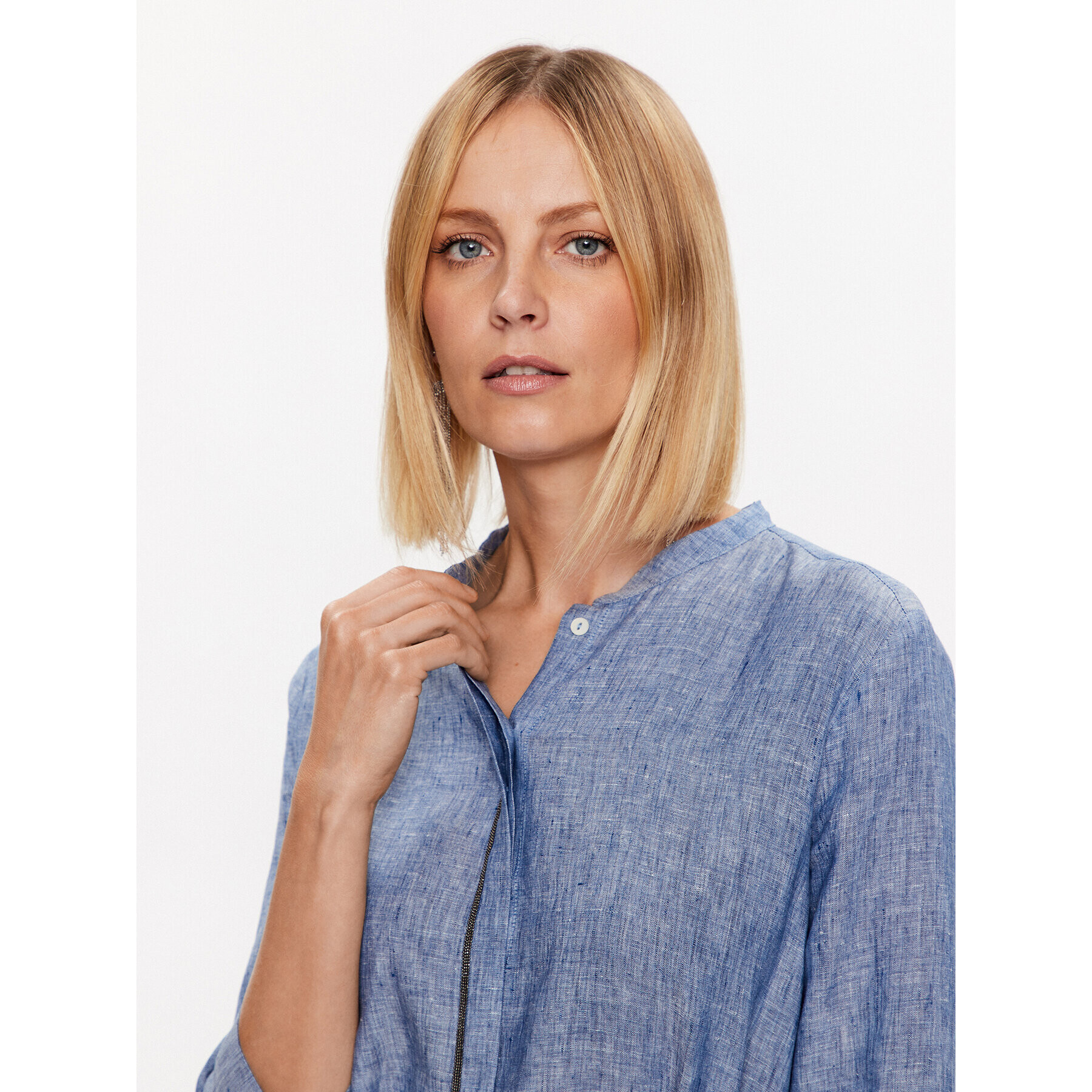 Fabiana Filippi Cămașă CADP02W370 Albastru Regular Fit - Pled.ro