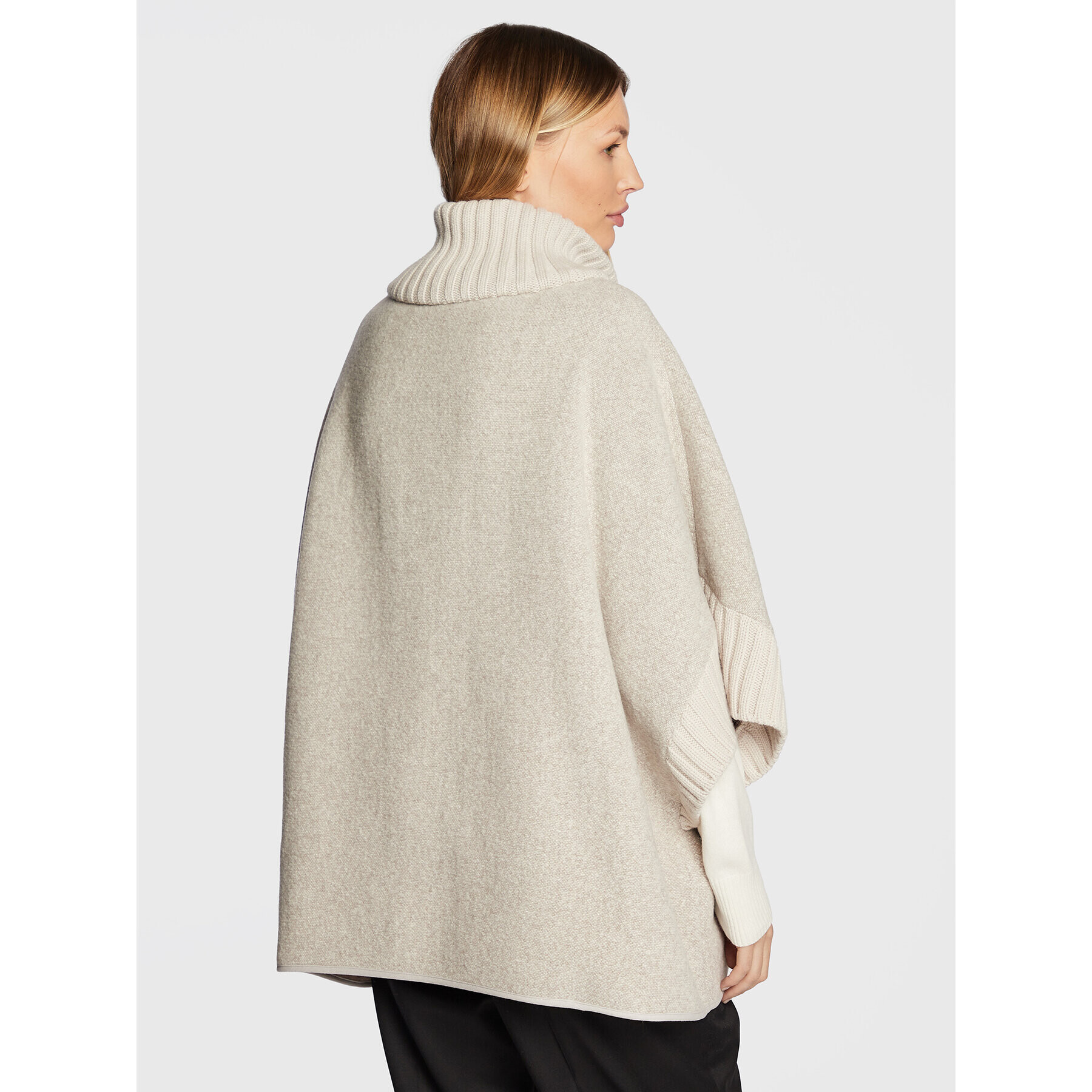 Fabiana Filippi Cardigan CTD222W255 Gri Oversize - Pled.ro