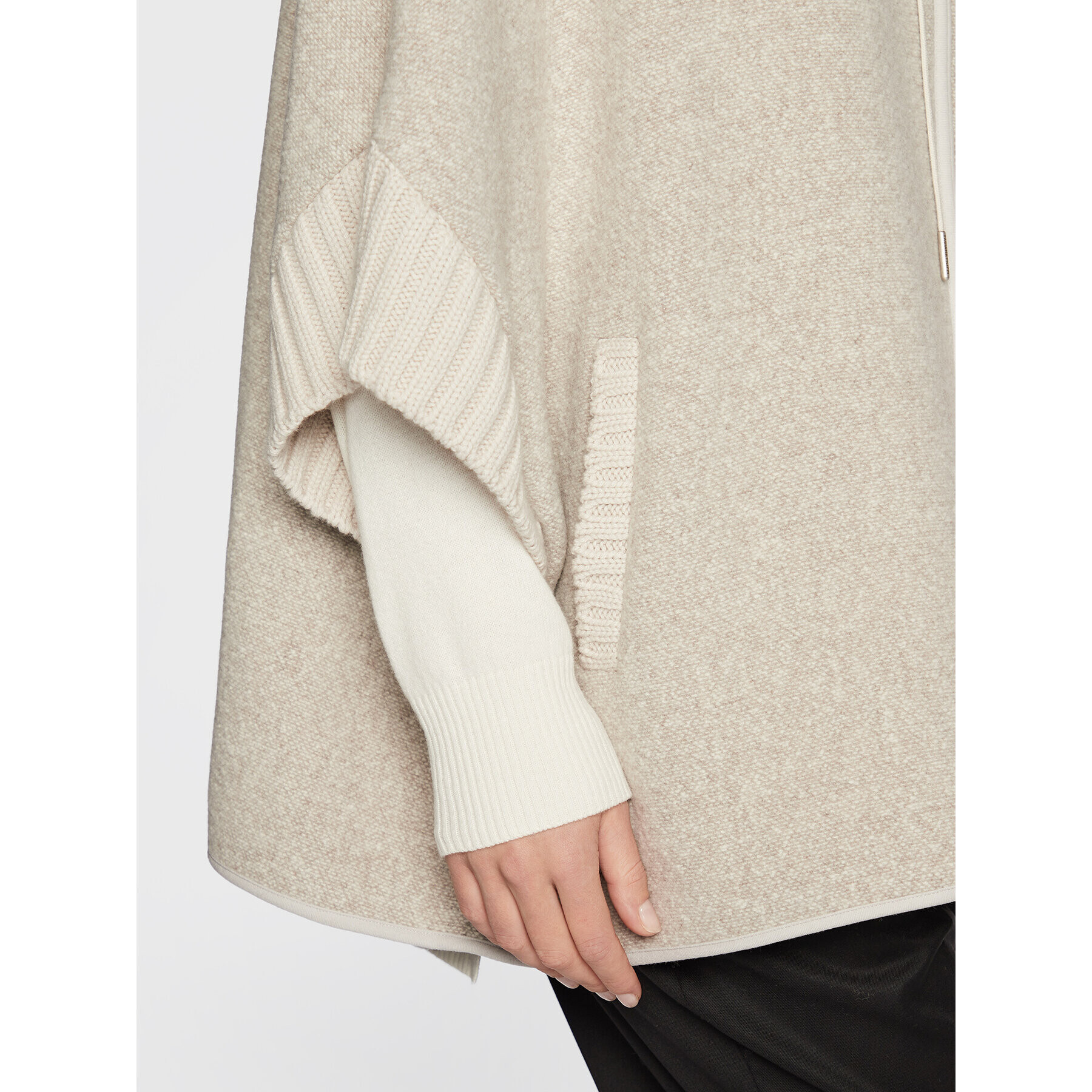 Fabiana Filippi Cardigan CTD222W255 Gri Oversize - Pled.ro