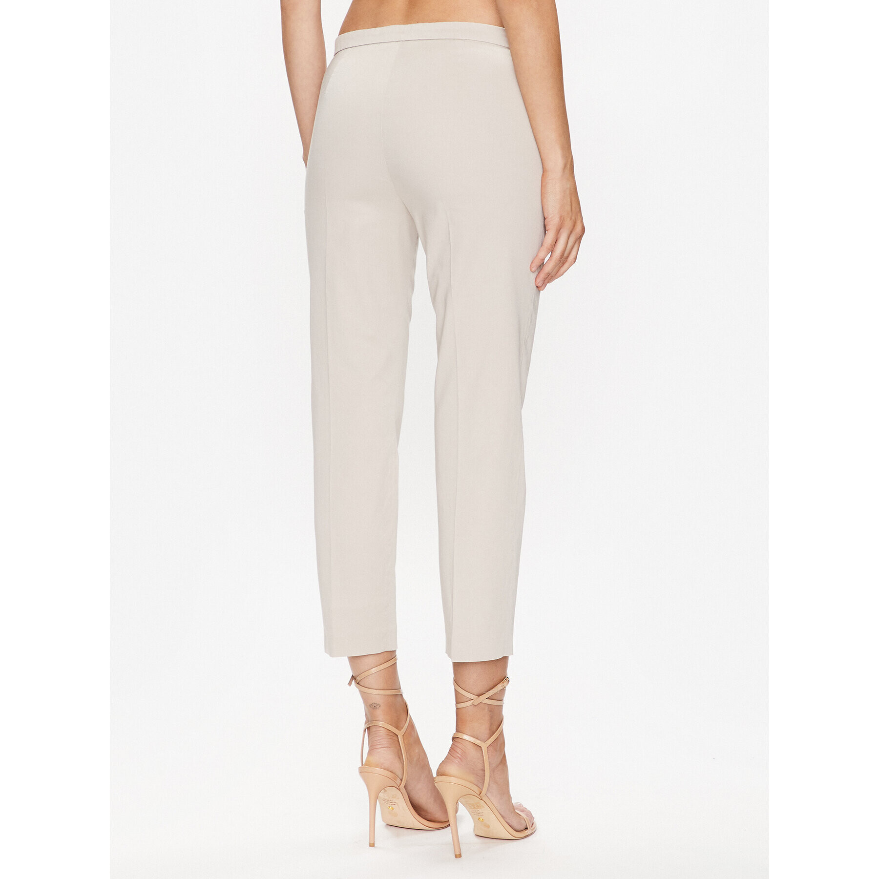 Fabiana Filippi Pantaloni din material PADP02W365 Gri Regular Fit - Pled.ro