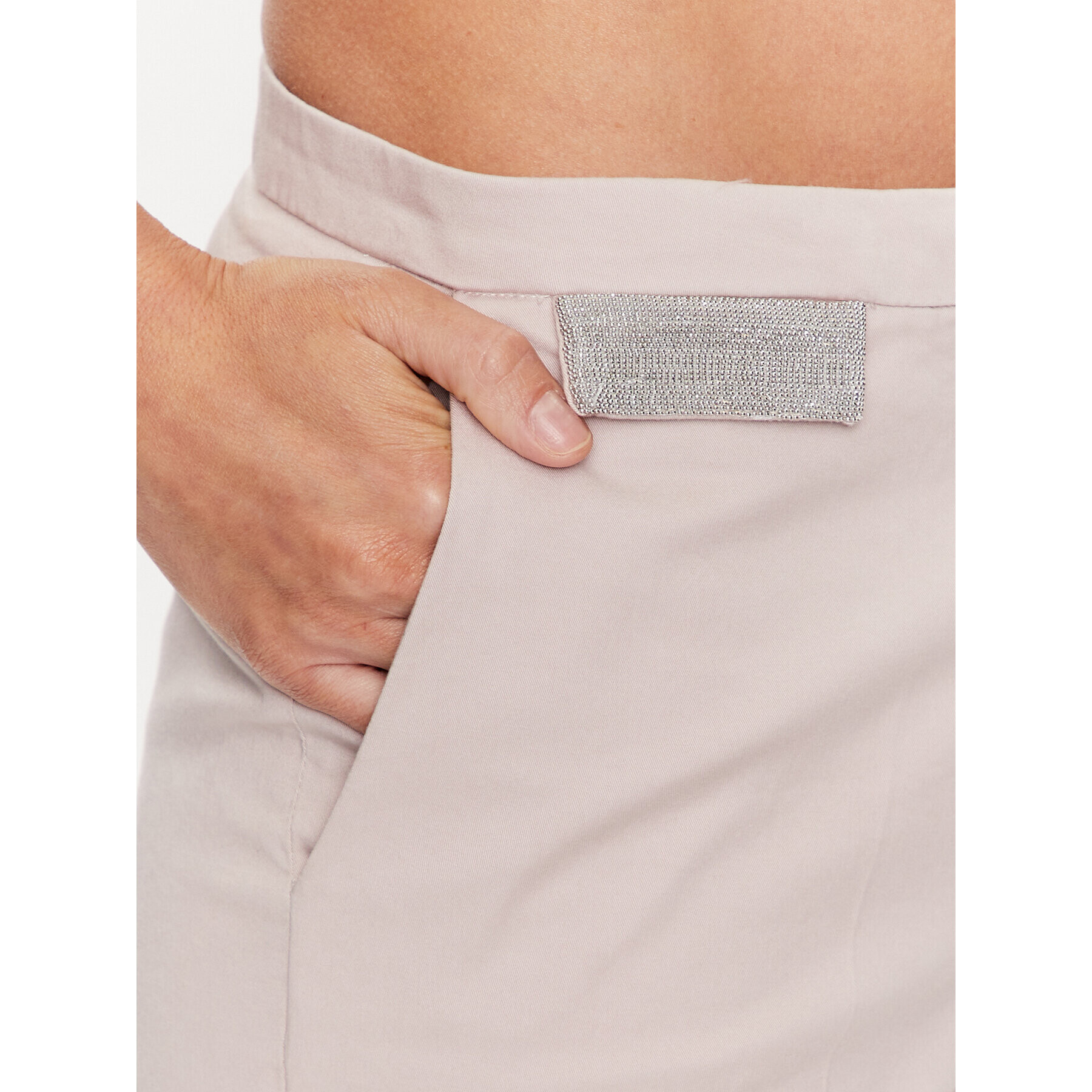 Fabiana Filippi Pantaloni din material PADP02W365 Roz Regular Fit - Pled.ro