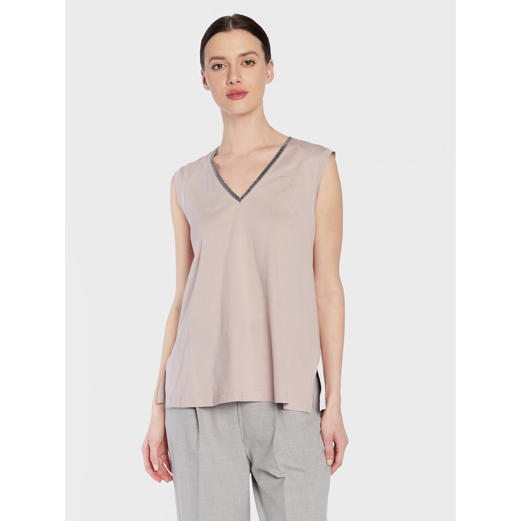 Fabiana Filippi Top JED273W138 Roz Regular Fit - Pled.ro