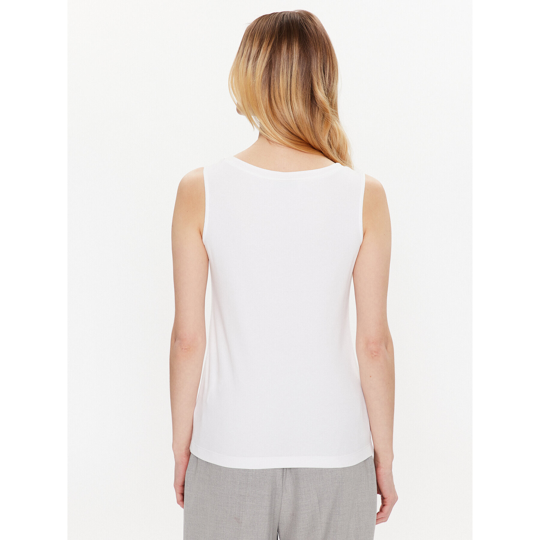 Fabiana Filippi Top JED273W150 Alb Regular Fit - Pled.ro