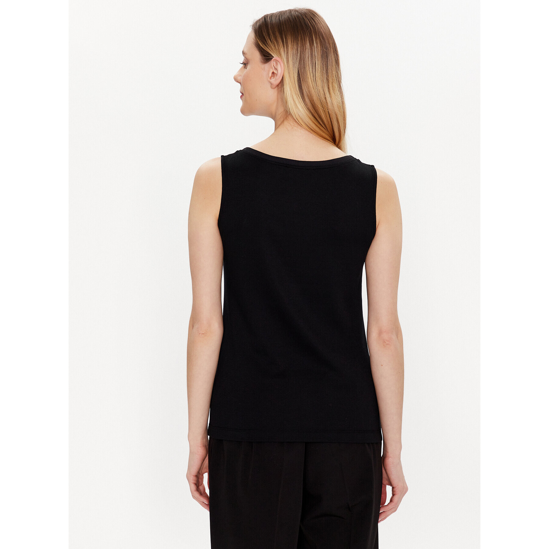 Fabiana Filippi Top JED273W150 Negru Regular Fit - Pled.ro