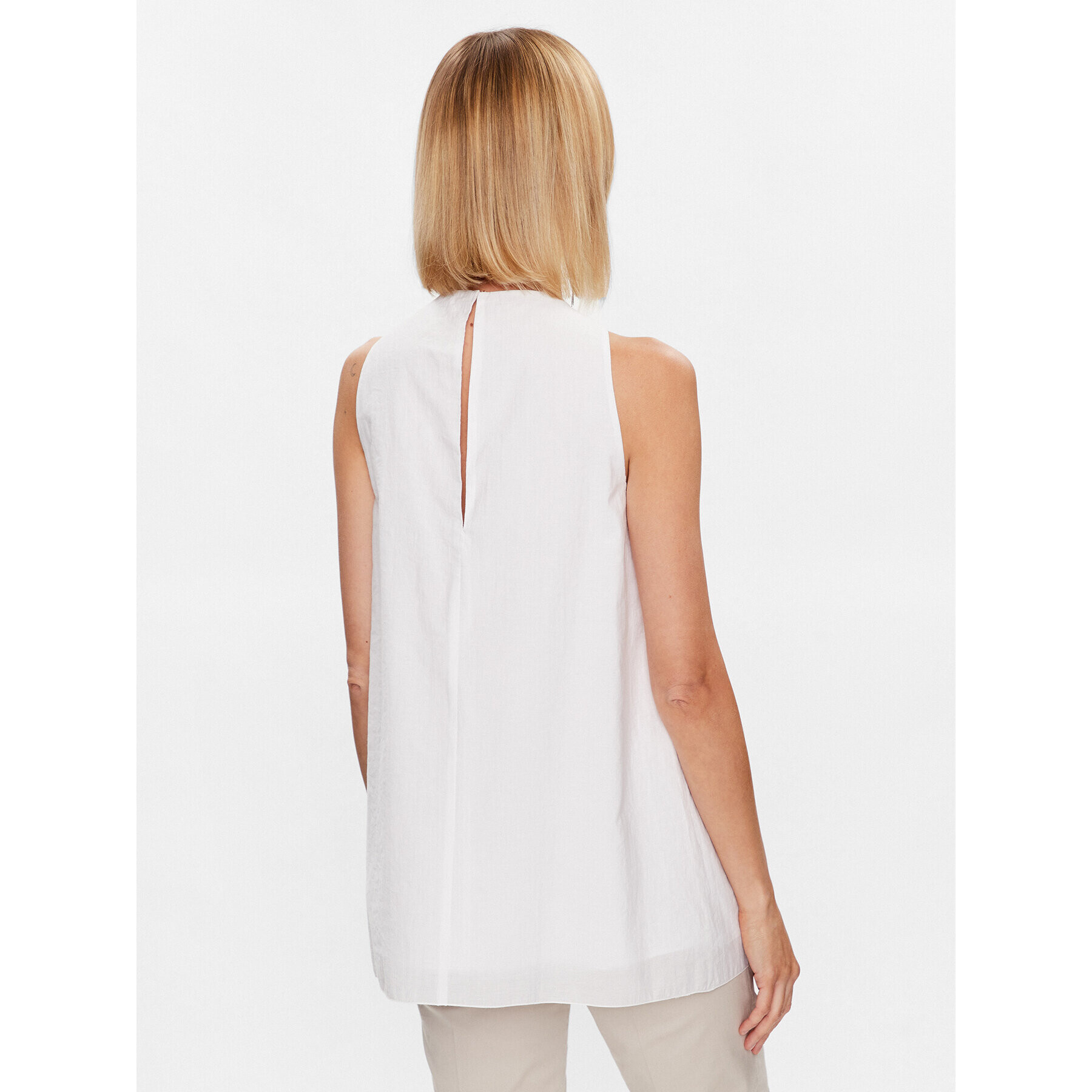 Fabiana Filippi Top TPD273B634 Alb Regular Fit - Pled.ro