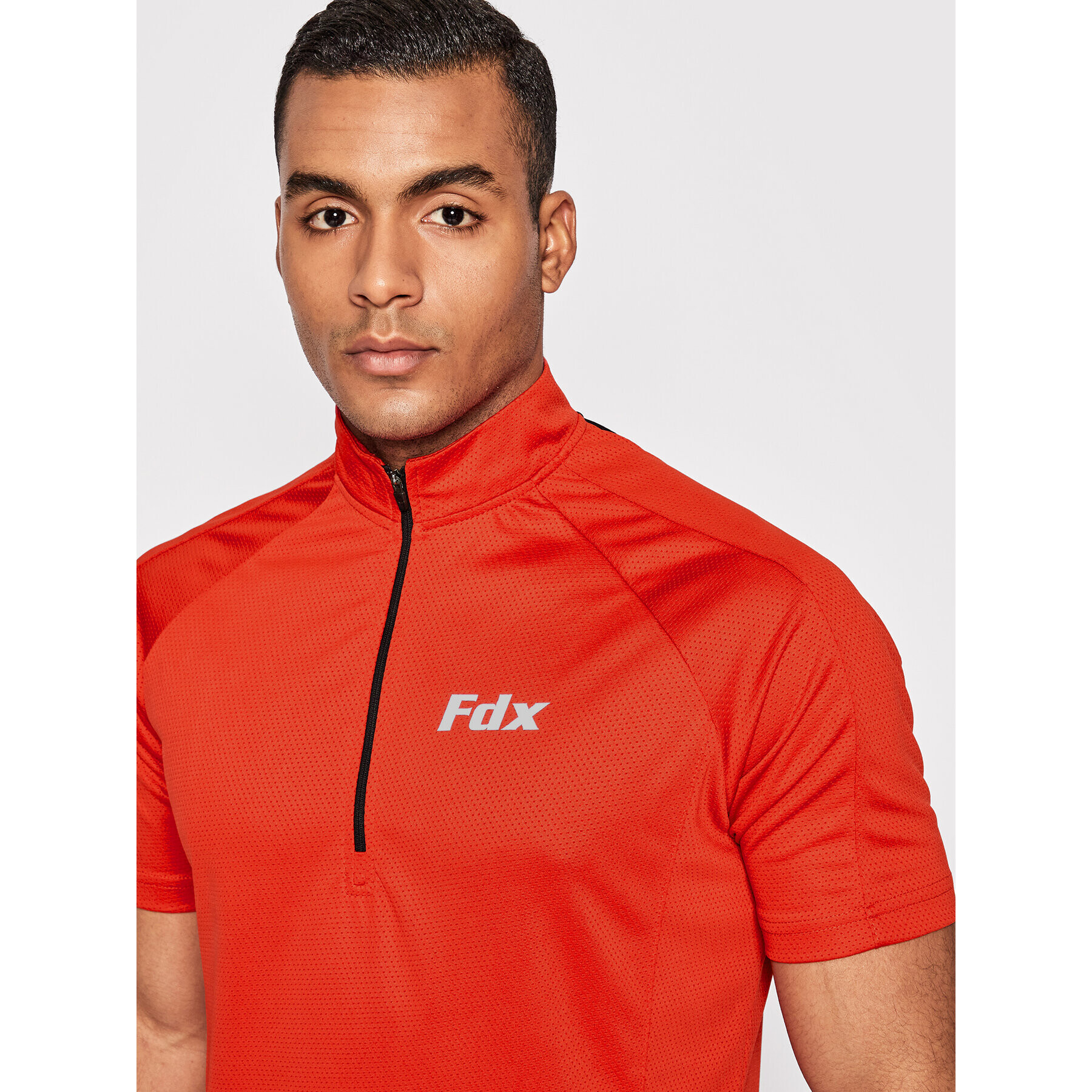 FDX Tricou de ciclism Hiviz 2050 Roșu Slim Fit - Pled.ro