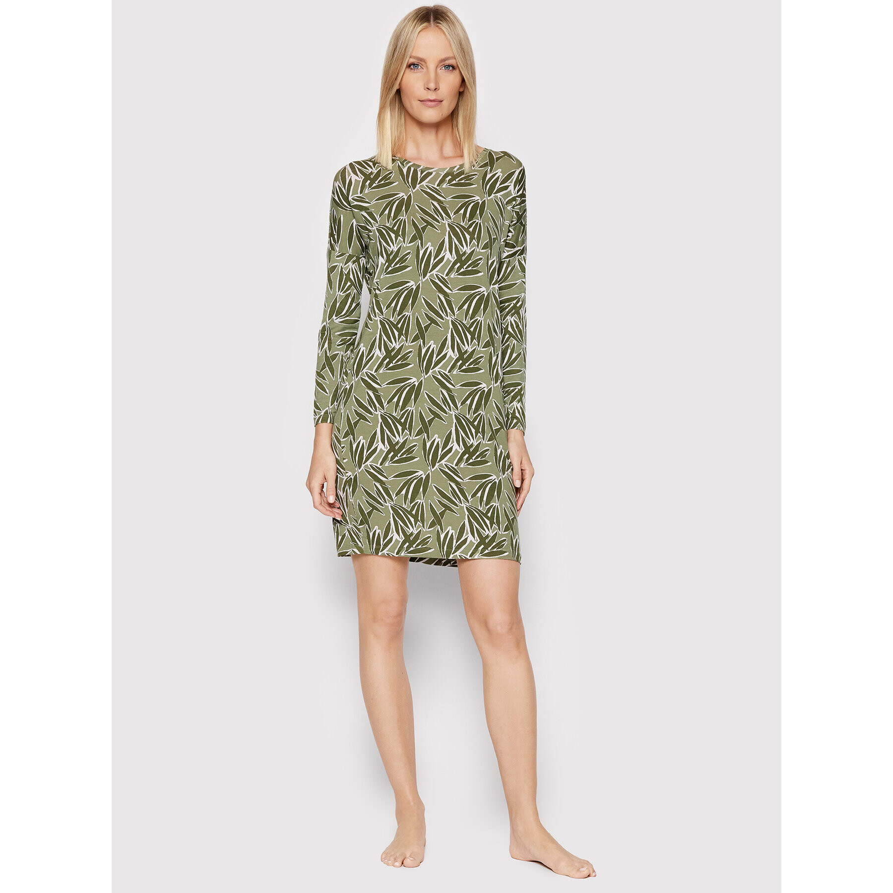 Femilet by Chantelle Cămașă de noapte Yara FN7640 Verde Loose Fit - Pled.ro